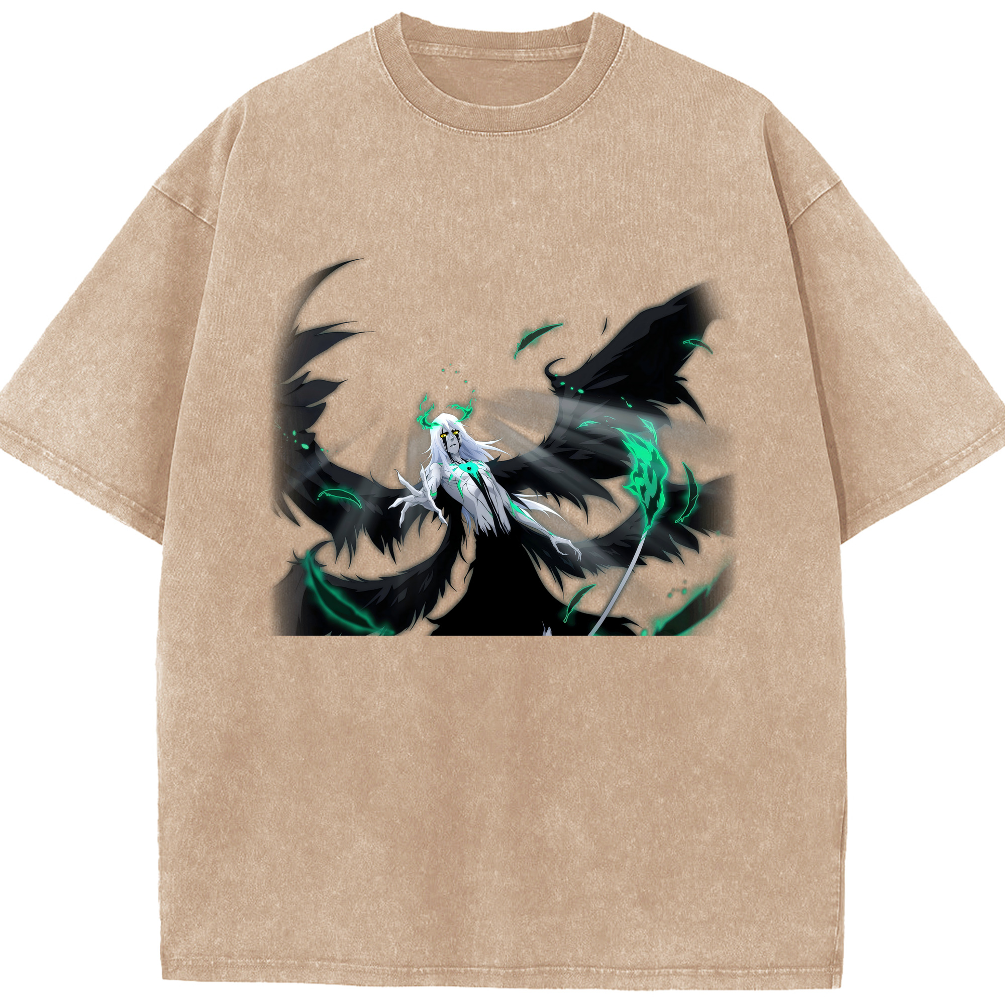 （画像用） ブリーチ ウルキオラ·シファー BLEACH Ulquiorra cifer 綿100% ヴィンテージ風 半袖Tシャツ（フロントプリント）