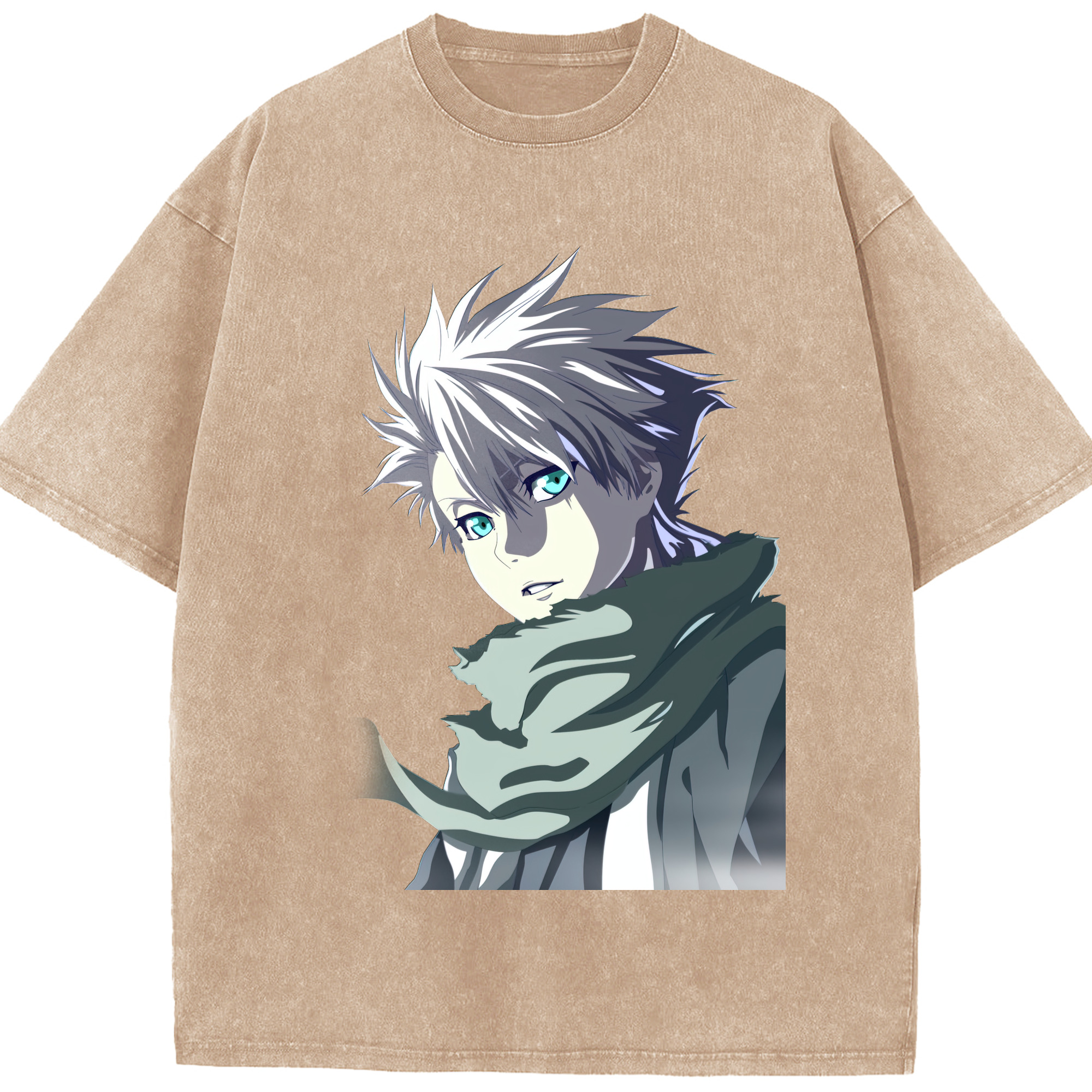 （画像用） ブリーチ 日番谷冬獅郎（ひつがや とうしろう） BLEACH Hitsugaya Toushirou 綿100% ヴィンテージ風 半袖Tシャツ（フロントプリント）