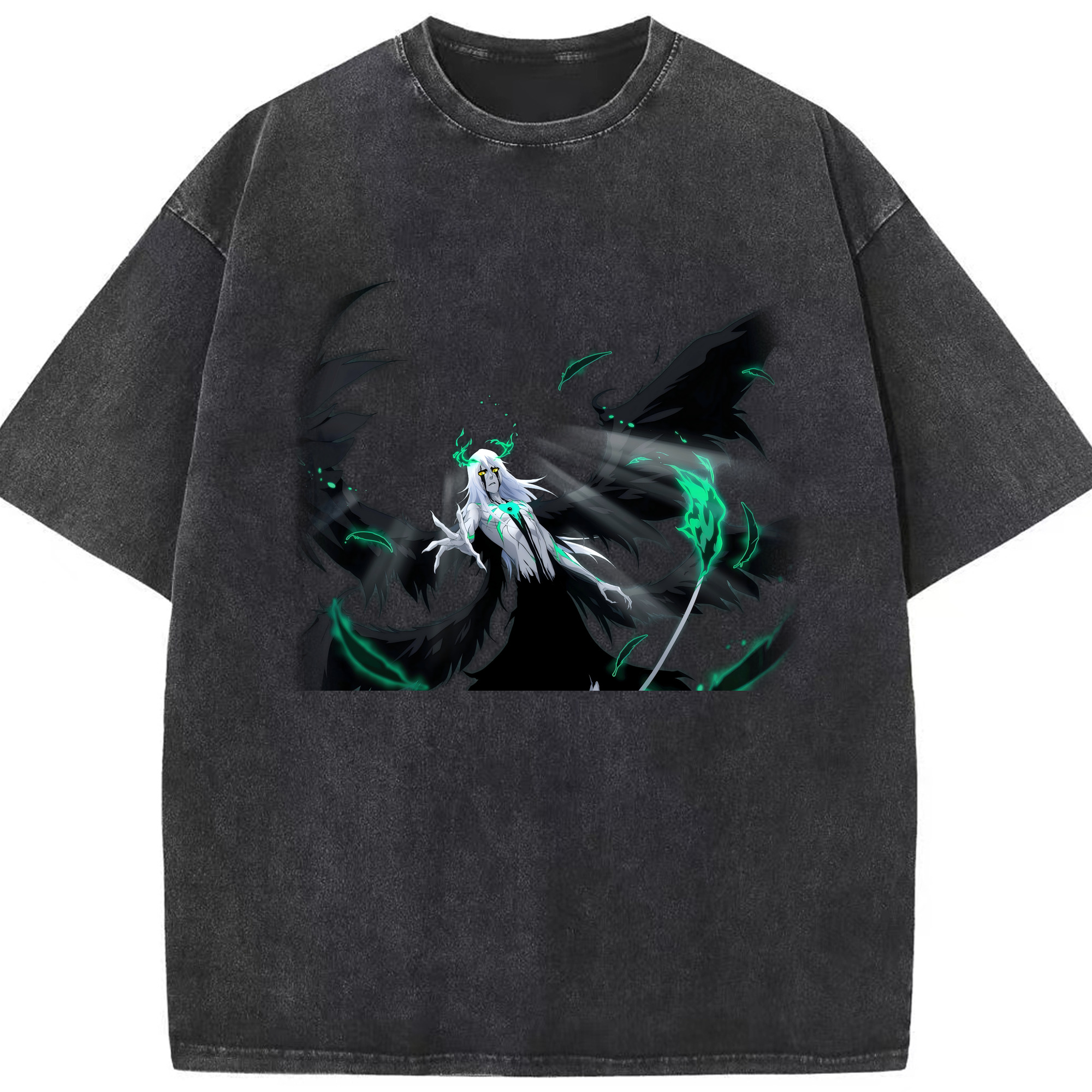 （画像用） ブリーチ ウルキオラ·シファー BLEACH Ulquiorra cifer 綿100% ヴィンテージ風 半袖Tシャツ（フロントプリント）