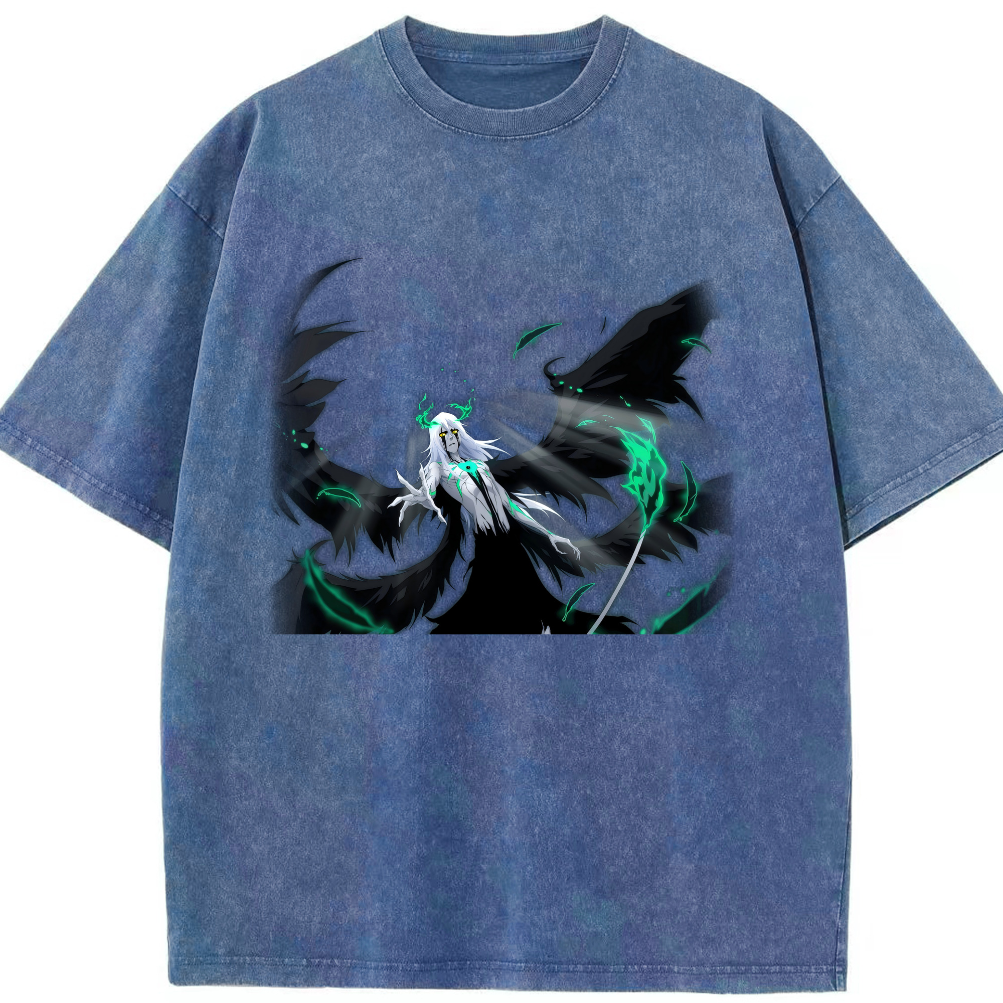 （画像用） ブリーチ ウルキオラ·シファー BLEACH Ulquiorra cifer 綿100% ヴィンテージ風 半袖Tシャツ（フロントプリント）