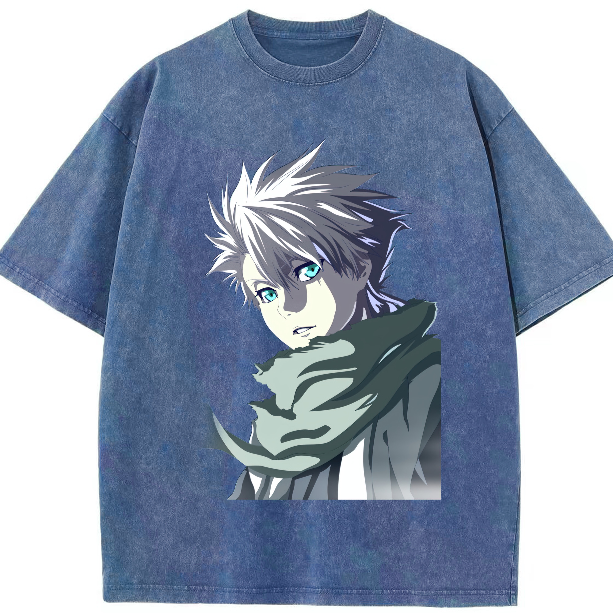 （画像用） ブリーチ 日番谷冬獅郎（ひつがや とうしろう） BLEACH Hitsugaya Toushirou 綿100% ヴィンテージ風 半袖Tシャツ（フロントプリント）