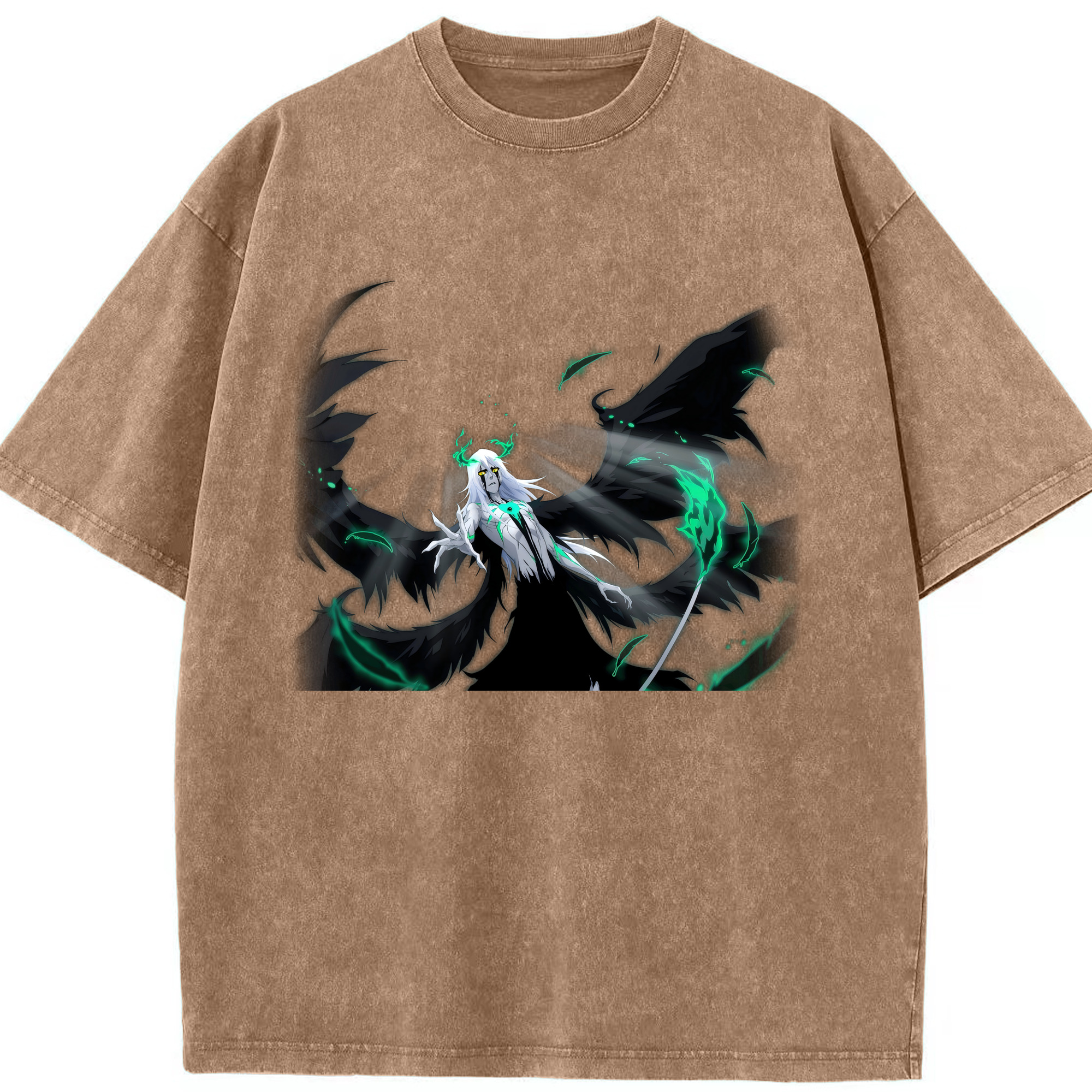 （画像用） ブリーチ ウルキオラ·シファー BLEACH Ulquiorra cifer 綿100% ヴィンテージ風 半袖Tシャツ（フロントプリント）