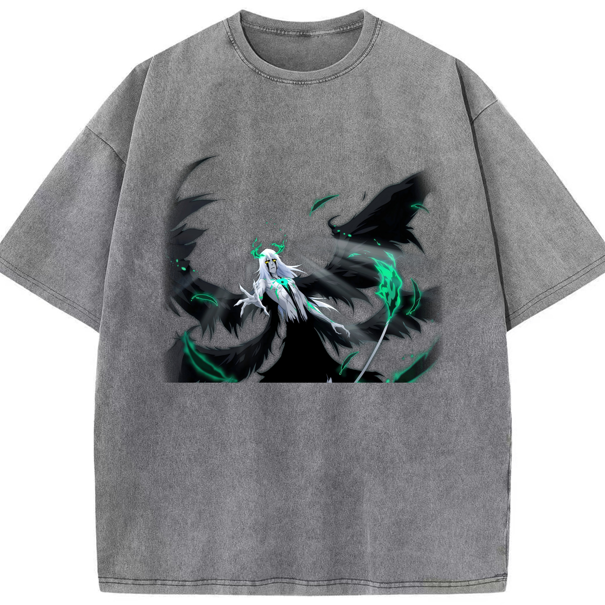 （画像用） ブリーチ ウルキオラ·シファー BLEACH Ulquiorra cifer 綿100% ヴィンテージ風 半袖Tシャツ（フロントプリント）