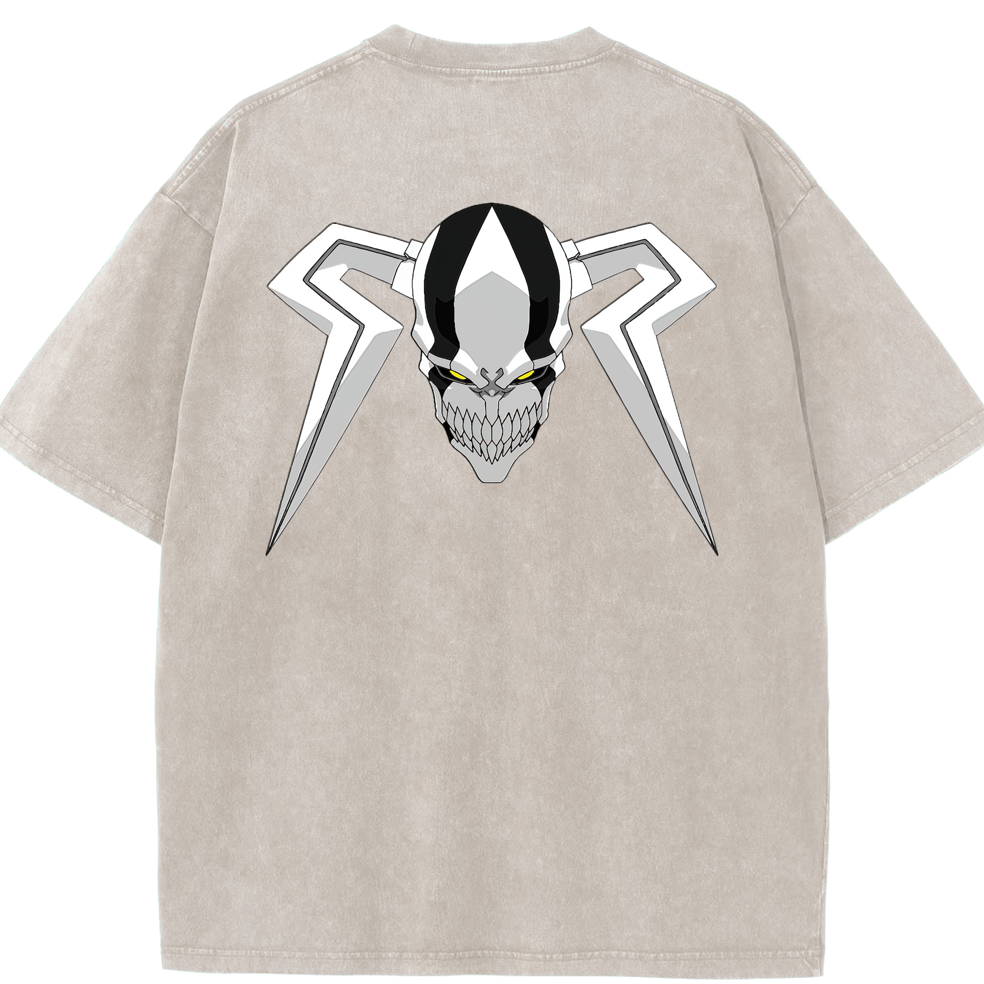 （画像用） ブリーチ 黒崎一護（くろさき いちご）BLEACH Kurosaki Ichigo 綿100% ヴィンテージ風 半袖Tシャツ（背面プリント）