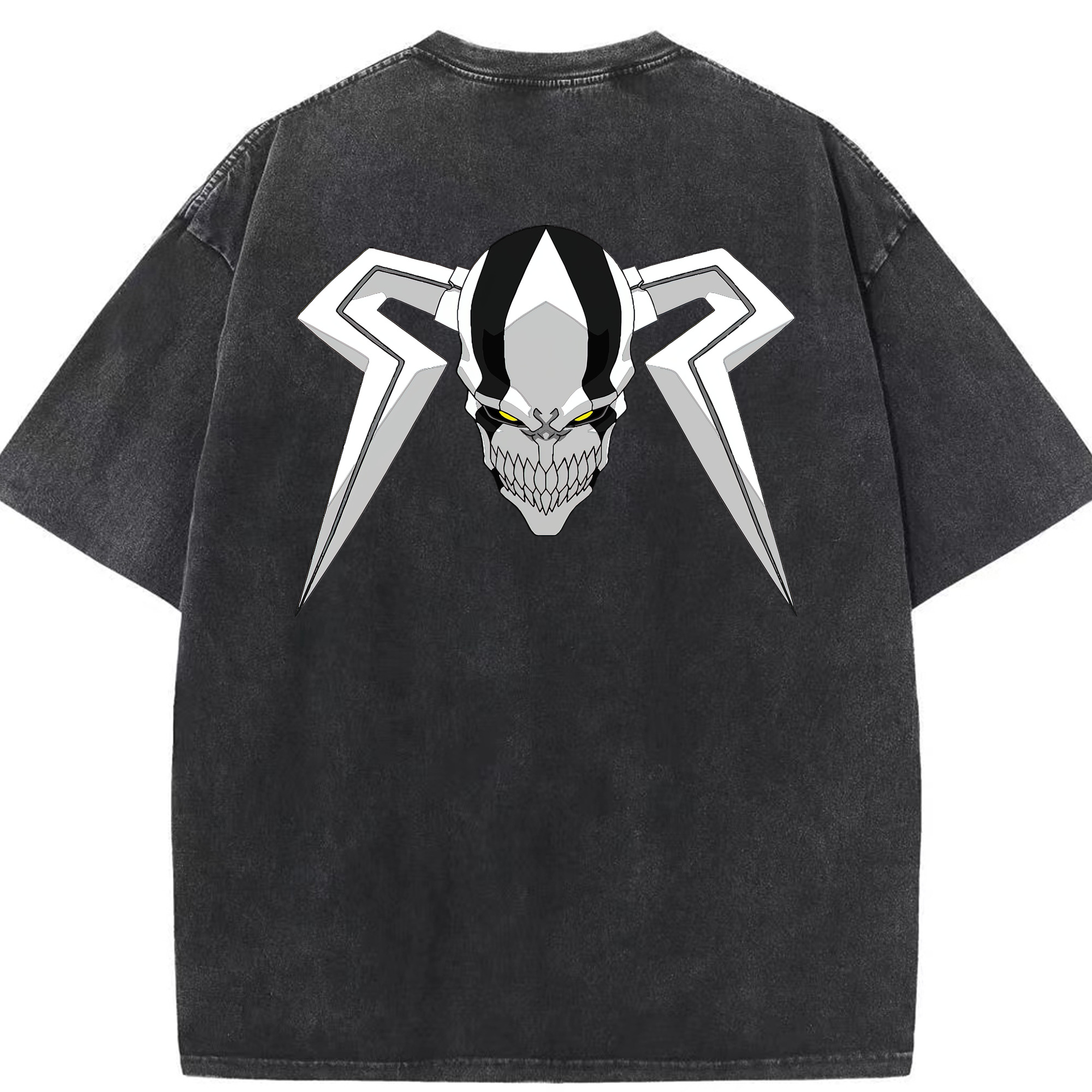 （画像用） ブリーチ 黒崎一護（くろさき いちご）BLEACH Kurosaki Ichigo 綿100% ヴィンテージ風 半袖Tシャツ（背面プリント）