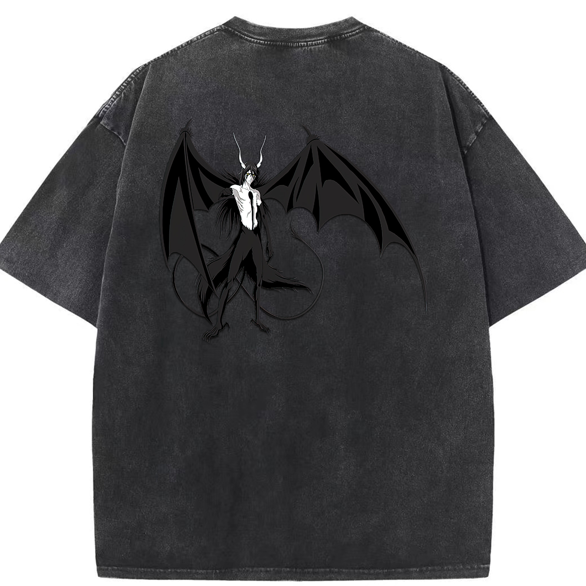 （画像用） ブリーチ ウルキオラ·シファー BLEACH Ulquiorra cifer 綿100% ヴィンテージ風 半袖Tシャツ（背面プリント）