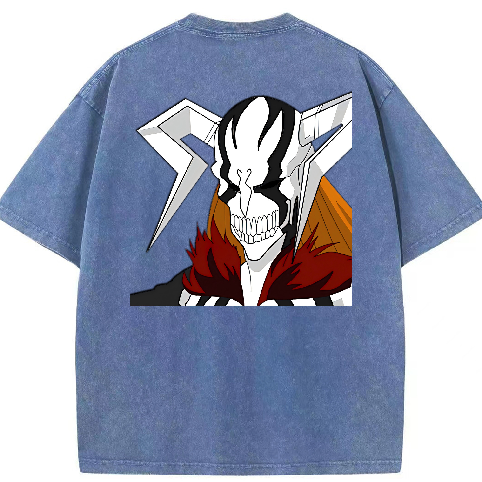 （画像用） ブリーチ 黒崎一護（くろさき いちご）BLEACH Kurosaki Ichigo 綿100% ヴィンテージ風 半袖Tシャツ（背面プリント）