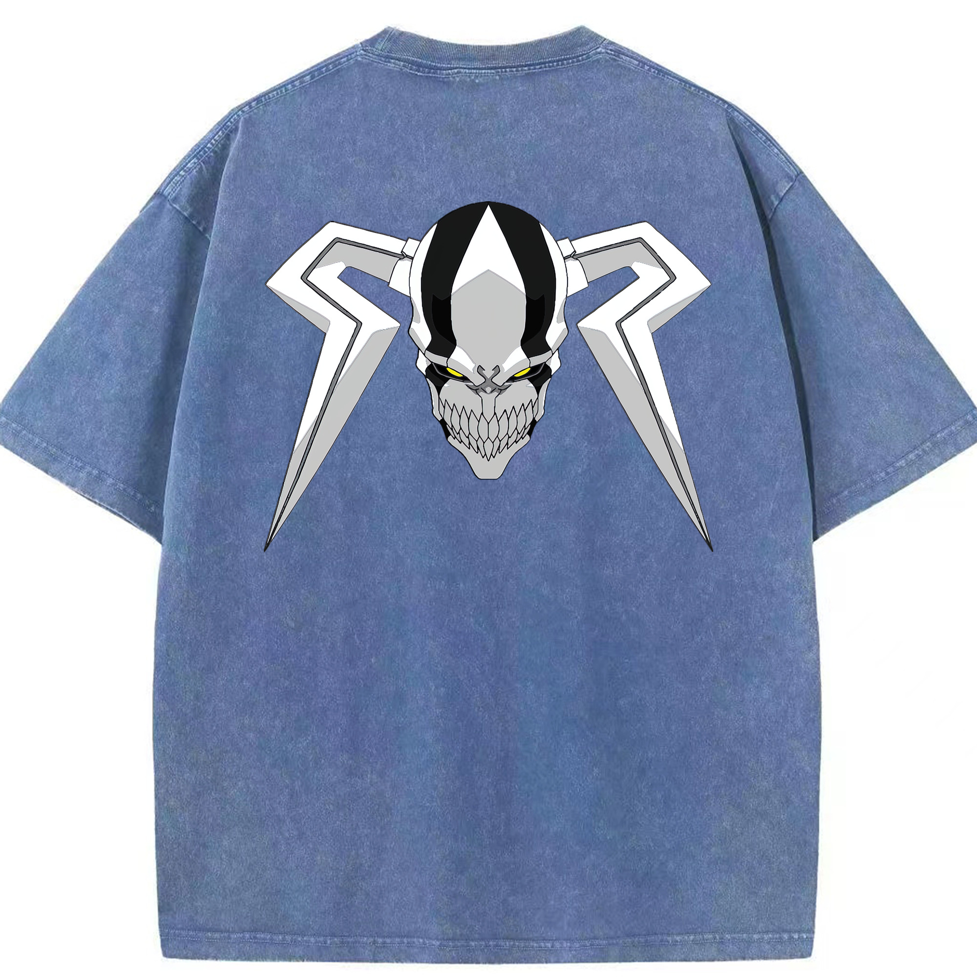 （画像用） ブリーチ 黒崎一護（くろさき いちご）BLEACH Kurosaki Ichigo 綿100% ヴィンテージ風 半袖Tシャツ（背面プリント）
