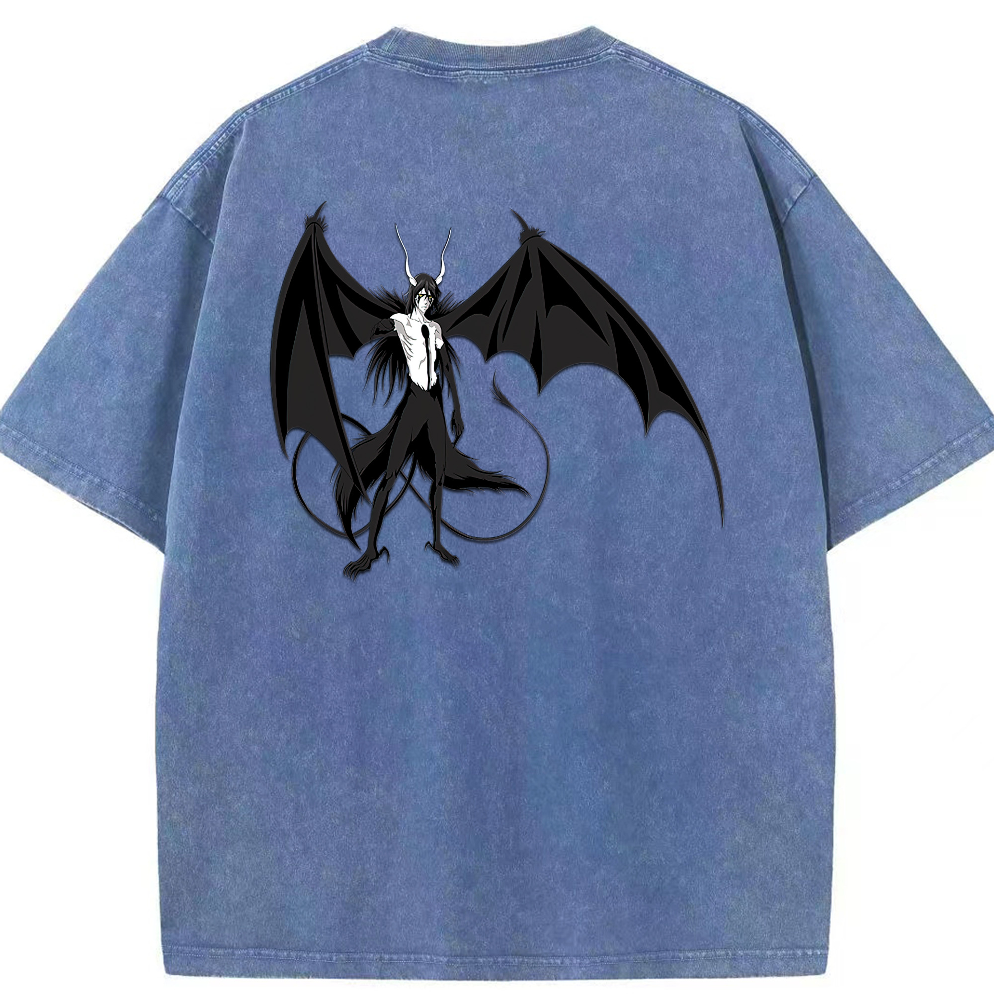 （画像用） ブリーチ ウルキオラ·シファー BLEACH Ulquiorra cifer 綿100% ヴィンテージ風 半袖Tシャツ（背面プリント）
