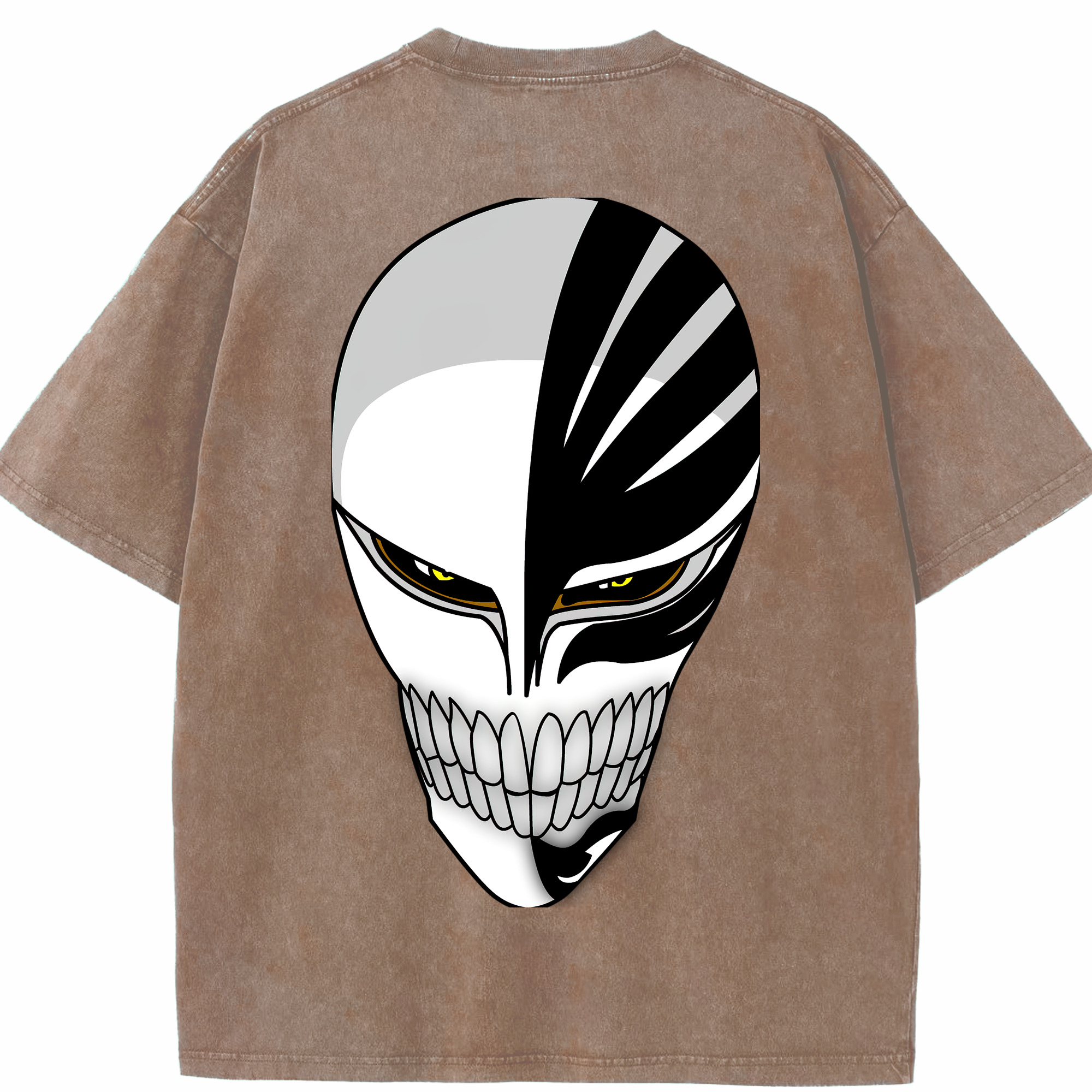 （画像用） ブリーチ 黒崎一護（くろさき いちご）BLEACH Kurosaki Ichigo 綿100% ヴィンテージ風 半袖Tシャツ（背面プリント）