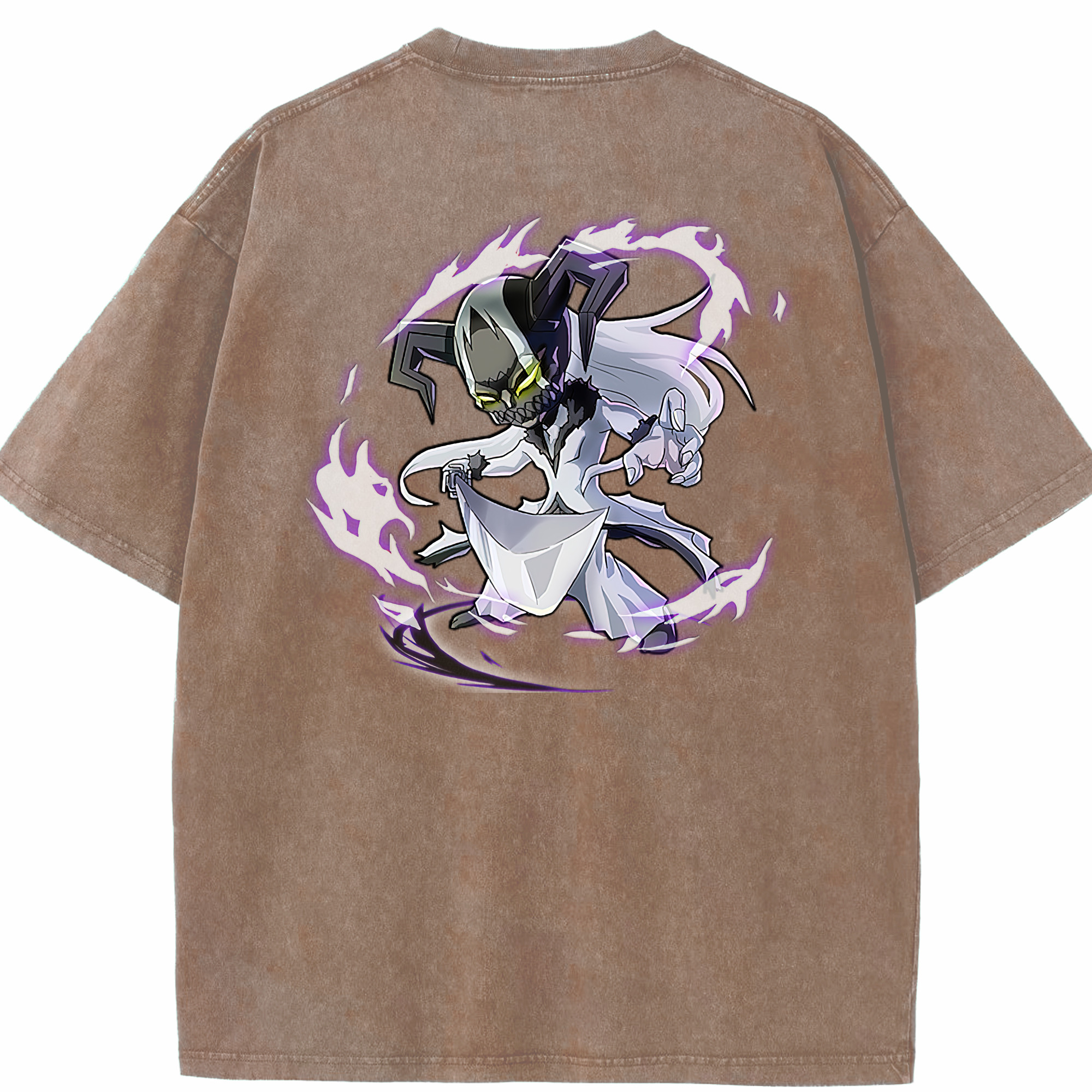 （画像用） ブリーチ 黒崎一護（くろさき いちご）BLEACH Kurosaki Ichigo 綿100% ヴィンテージ風 半袖Tシャツ（背面プリント）