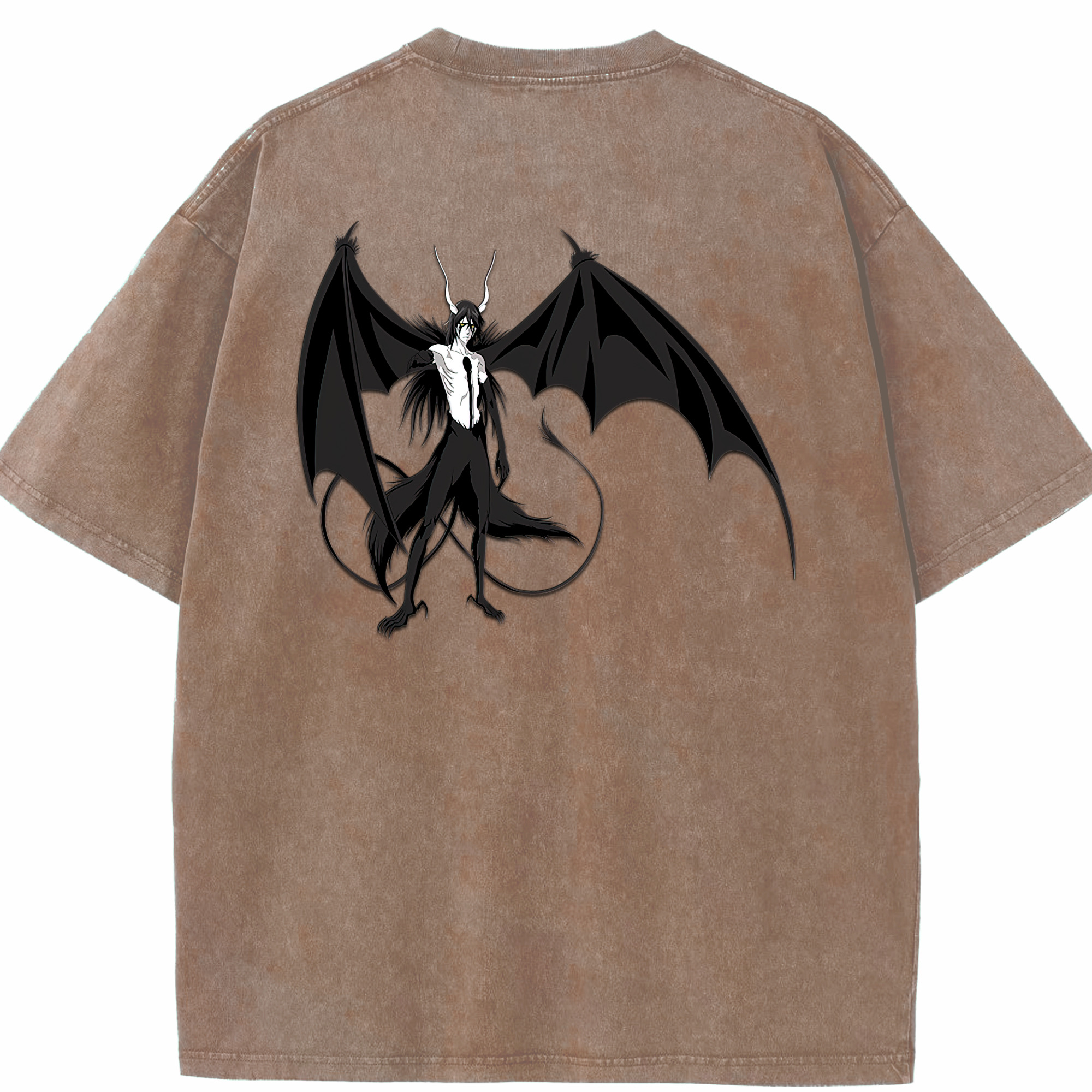（画像用） ブリーチ ウルキオラ·シファー BLEACH Ulquiorra cifer 綿100% ヴィンテージ風 半袖Tシャツ（背面プリント）