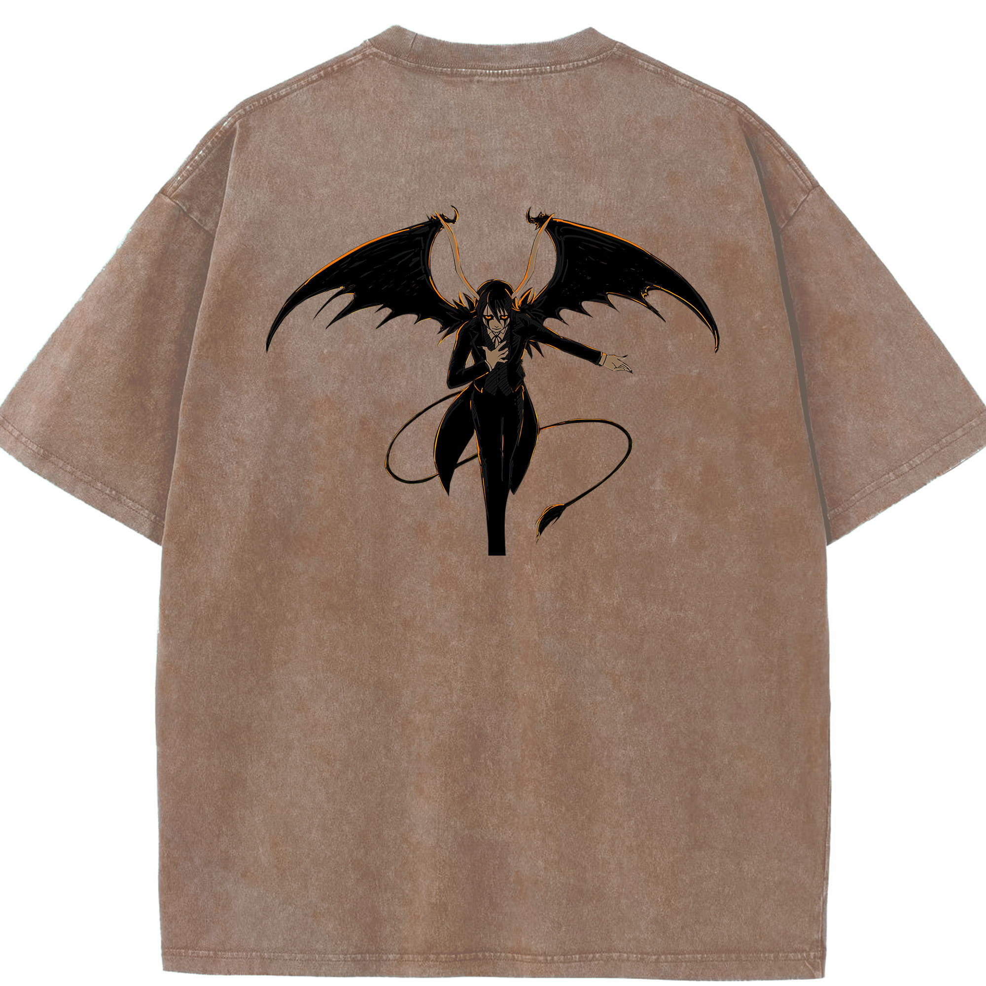 （画像用） ブリーチ ウルキオラ·シファー BLEACH Ulquiorra cifer 綿100% ヴィンテージ風 半袖Tシャツ（背面プリント）