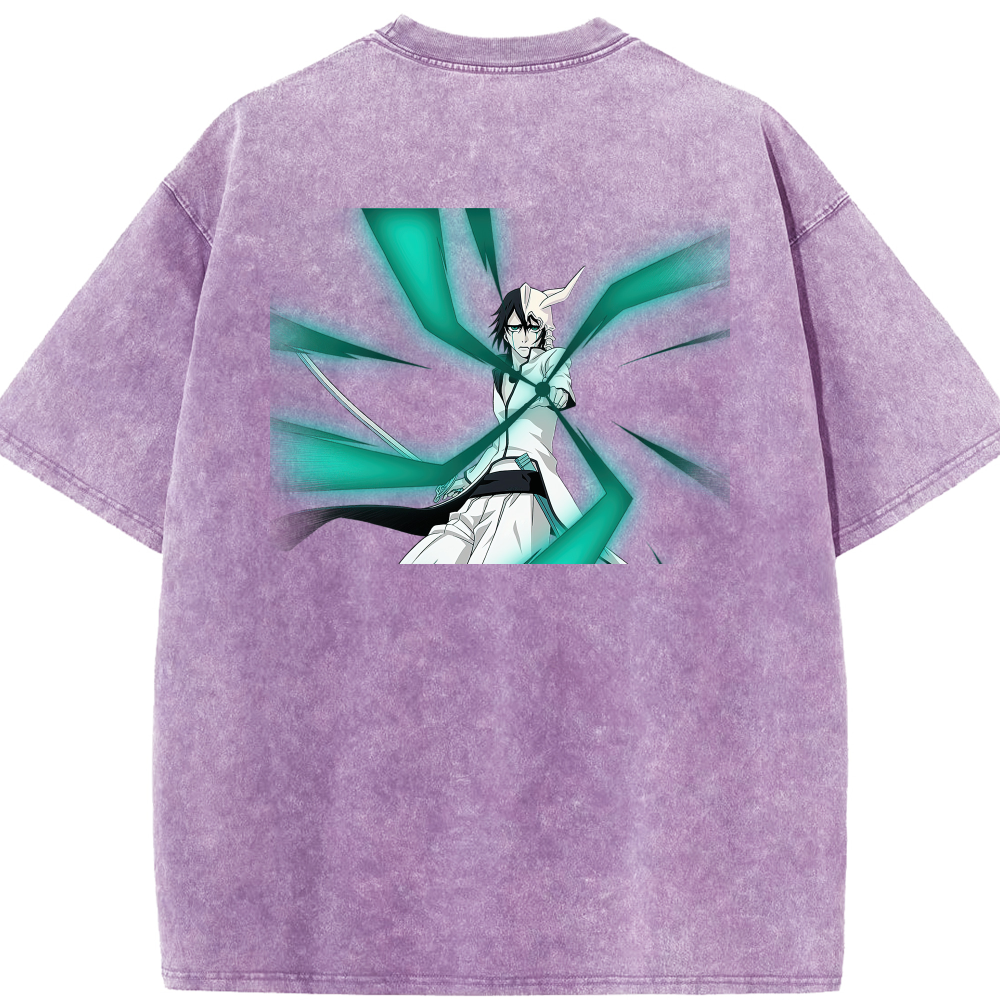 （画像用） ブリーチ ウルキオラ·シファー BLEACH Ulquiorra cifer 綿100% ヴィンテージ風 半袖Tシャツ（背面プリント）