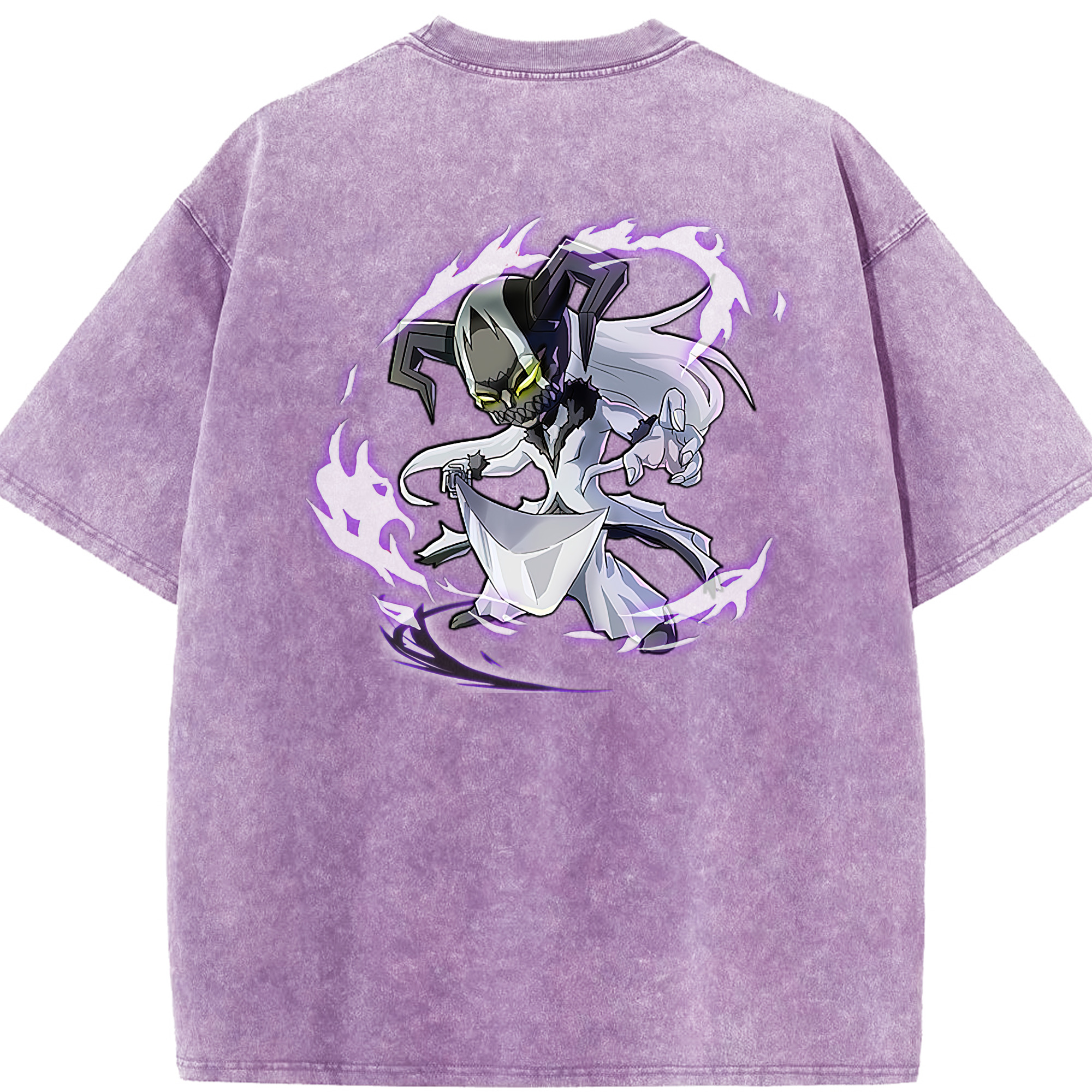 （画像用） ブリーチ 黒崎一護（くろさき いちご）BLEACH Kurosaki Ichigo 綿100% ヴィンテージ風 半袖Tシャツ（背面プリント）