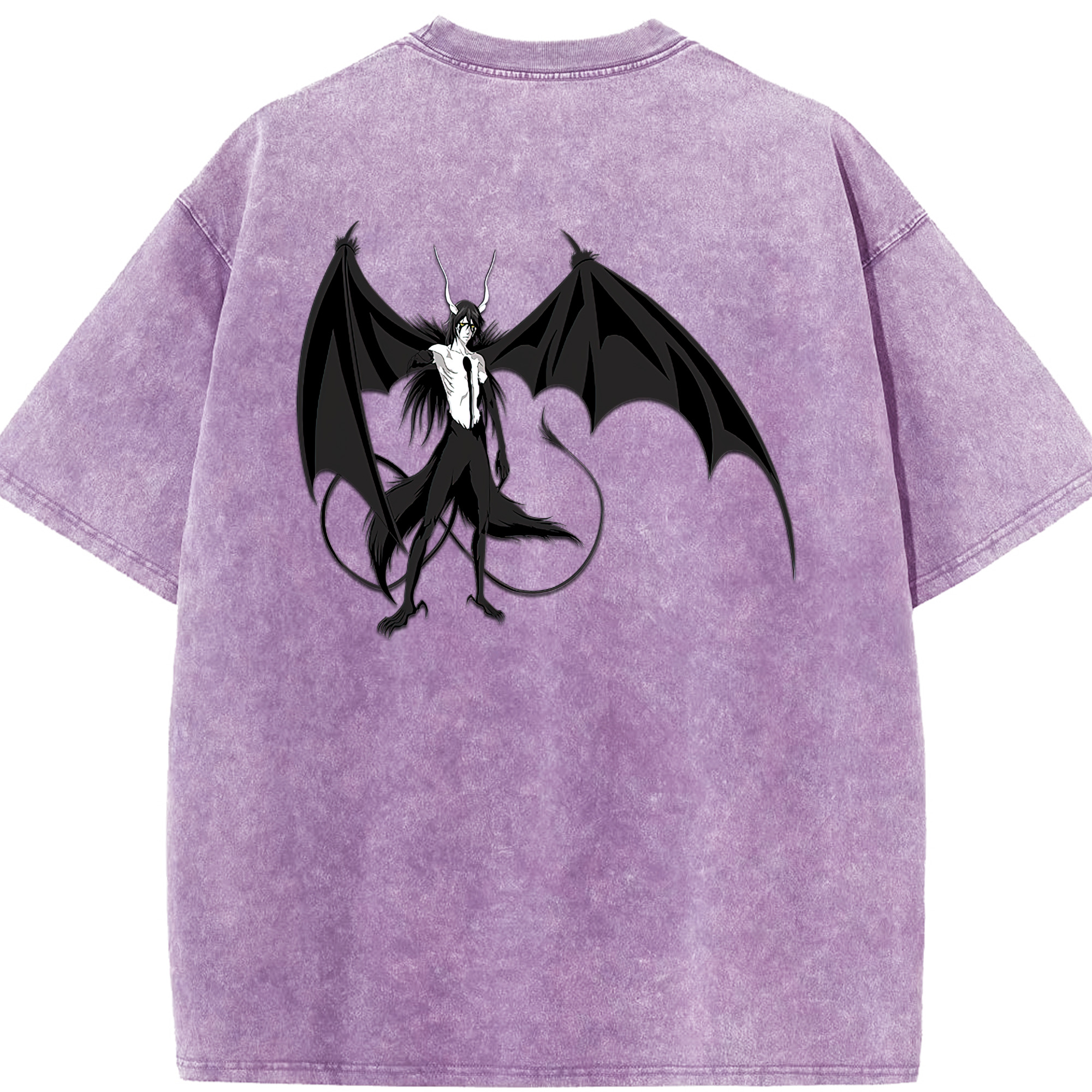 （画像用） ブリーチ ウルキオラ·シファー BLEACH Ulquiorra cifer 綿100% ヴィンテージ風 半袖Tシャツ（背面プリント）