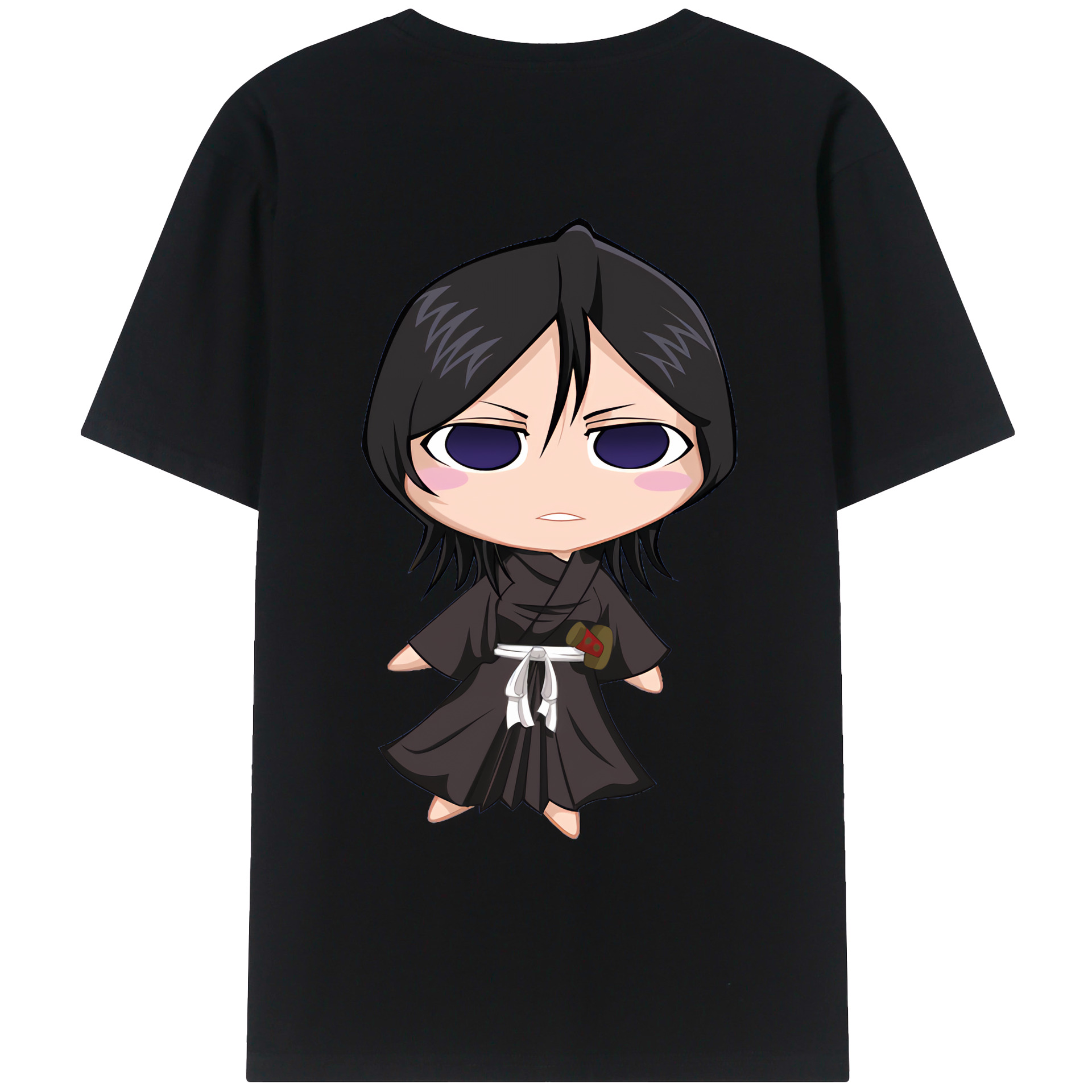 （画像用） ブリーチ 朽木ルキア BLEACH Kuchiki Rukia 綿100％ メンズ半袖Tシャツ（バックプリント） 通気性