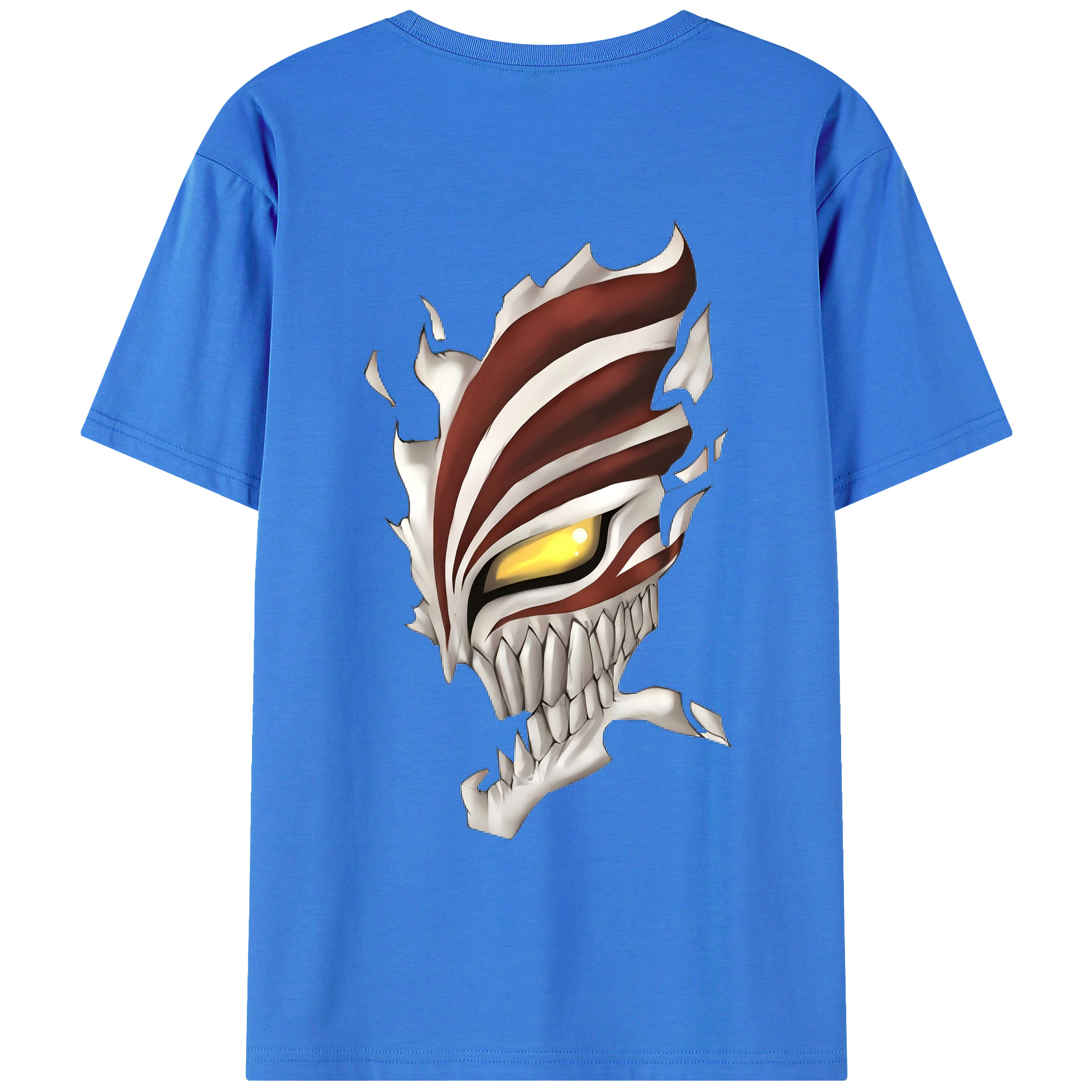 （画像用） ブリーチ 黒崎一護（くろさき いちご）BLEACH Kurosaki Ichigo 綿100％ メンズ半袖Tシャツ（バックプリント） 通気性