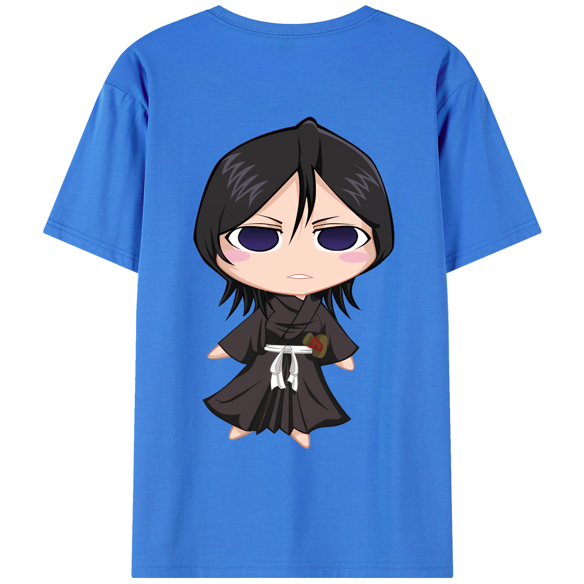 （画像用） ブリーチ 朽木ルキア BLEACH Kuchiki Rukia 綿100％ メンズ半袖Tシャツ（バックプリント） 通気性