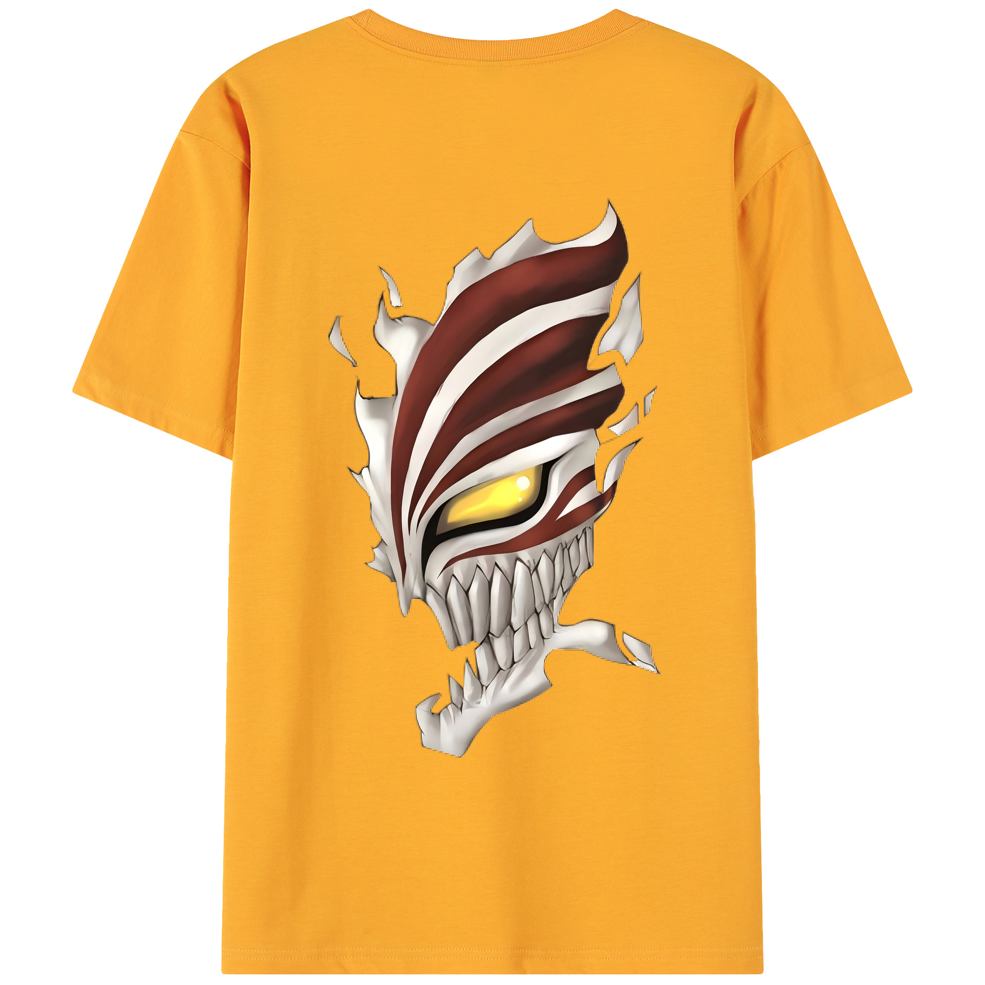 （画像用） ブリーチ 黒崎一護（くろさき いちご）BLEACH Kurosaki Ichigo 綿100％ メンズ半袖Tシャツ（バックプリント） 通気性