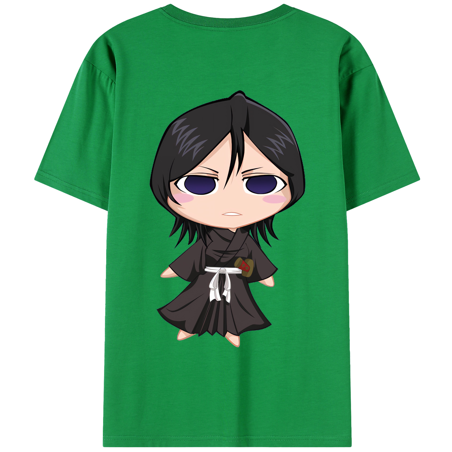 （画像用） ブリーチ 朽木ルキア BLEACH Kuchiki Rukia 綿100％ メンズ半袖Tシャツ（バックプリント） 通気性