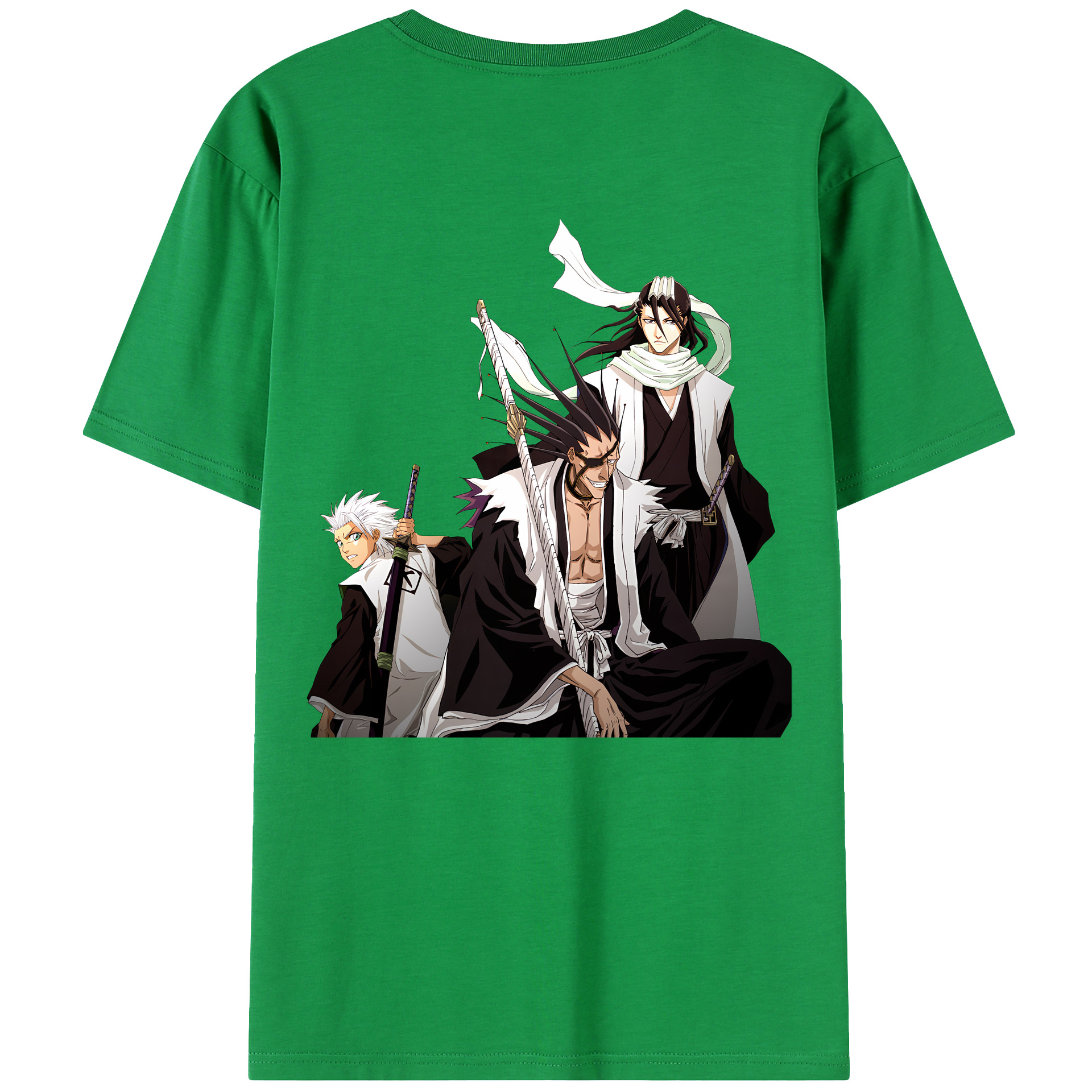 （画像用） ブリーチ ざらき けんぱち BLEACH Zaraki Kenpachi 綿100％ メンズ半袖Tシャツ（バックプリント） 通気性