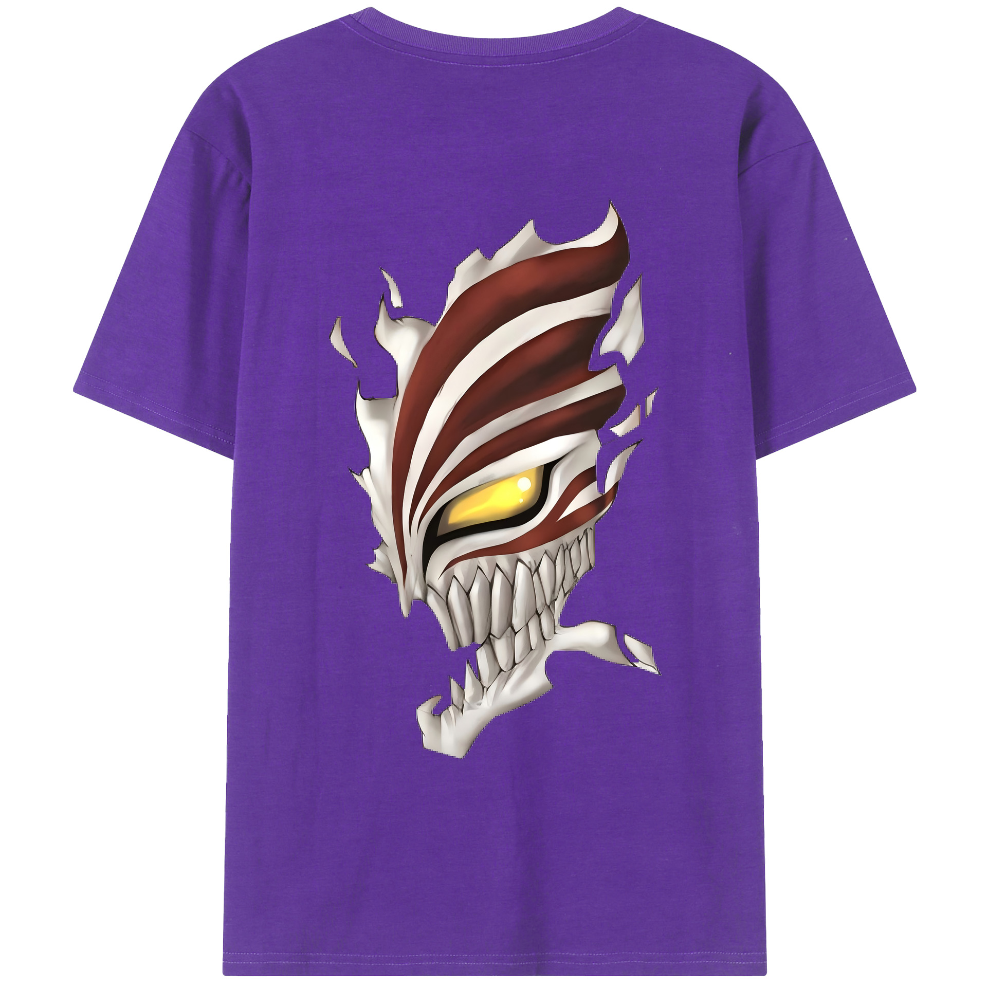 （画像用） ブリーチ 黒崎一護（くろさき いちご）BLEACH Kurosaki Ichigo 綿100％ メンズ半袖Tシャツ（バックプリント） 通気性