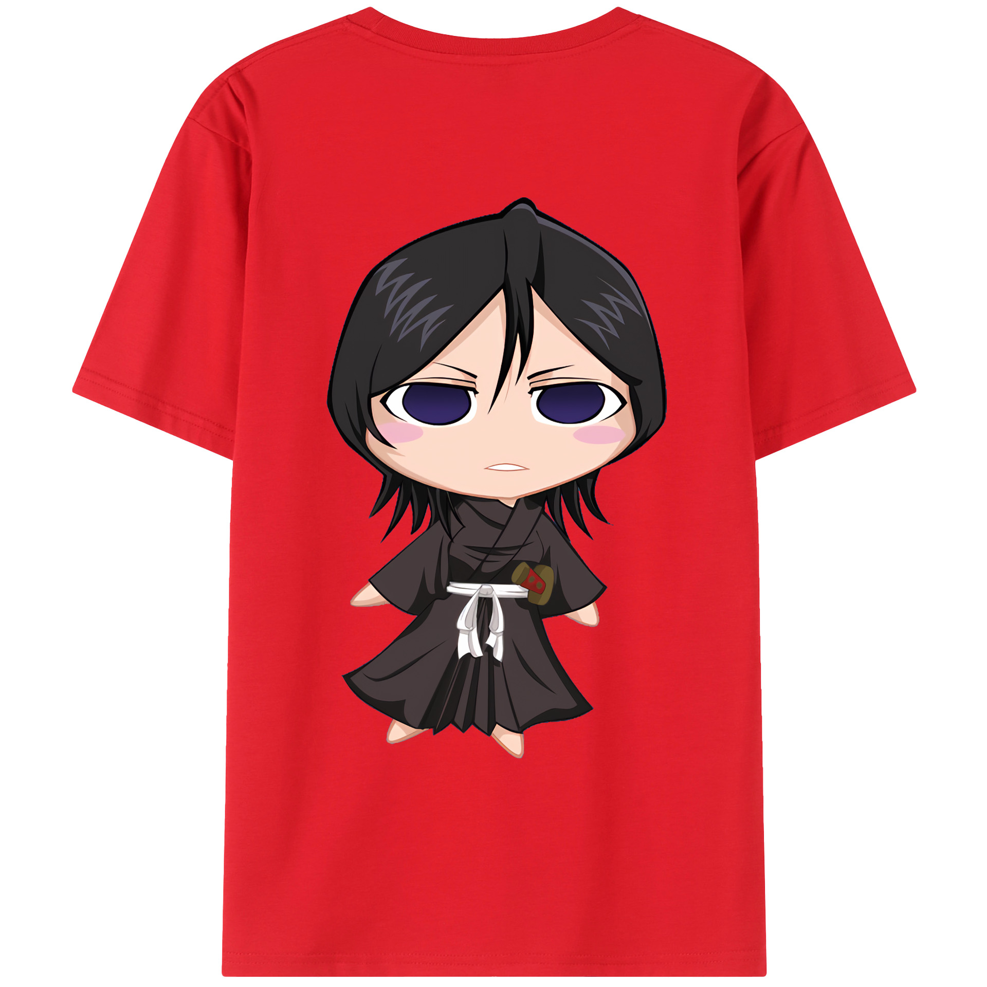 （画像用） ブリーチ 朽木ルキア BLEACH Kuchiki Rukia 綿100％ メンズ半袖Tシャツ（バックプリント） 通気性