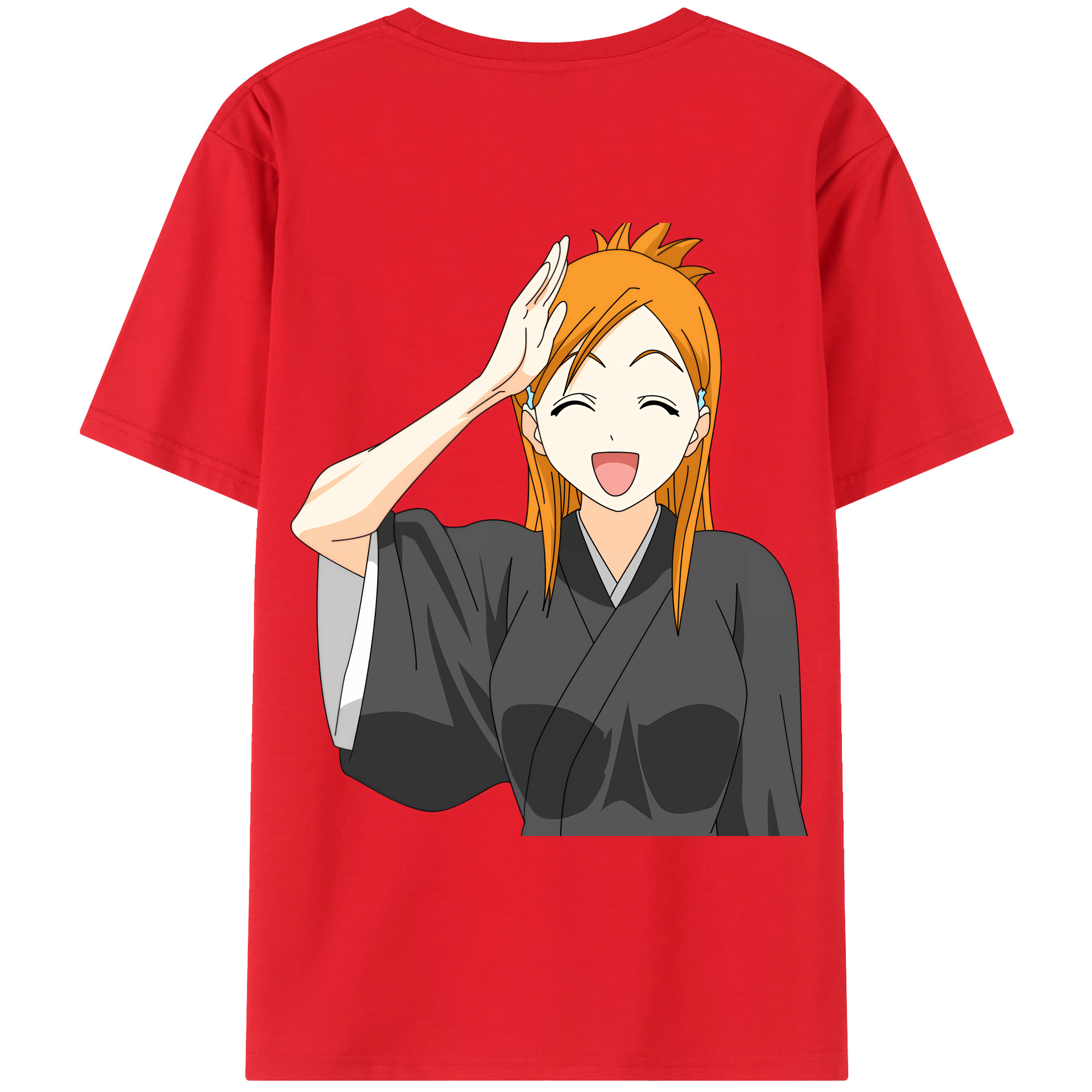 （画像用） ブリーチ 井上織姫（いのうえおりひめ） BLEACH Inoue Orihime 綿100％ メンズ半袖Tシャツ（バックプリント） 通気性