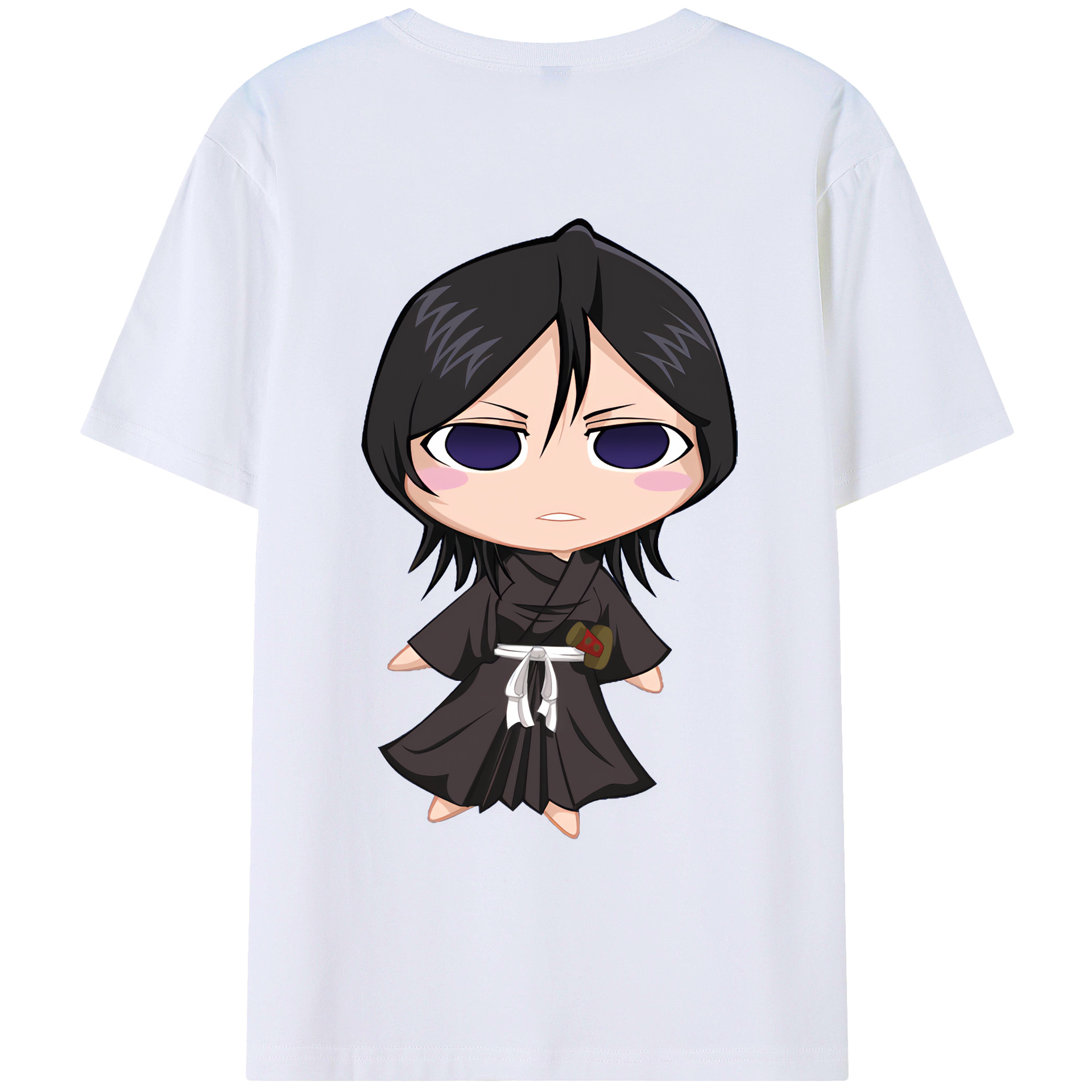 （画像用） ブリーチ 朽木ルキア BLEACH Kuchiki Rukia 綿100％ メンズ半袖Tシャツ（バックプリント） 通気性