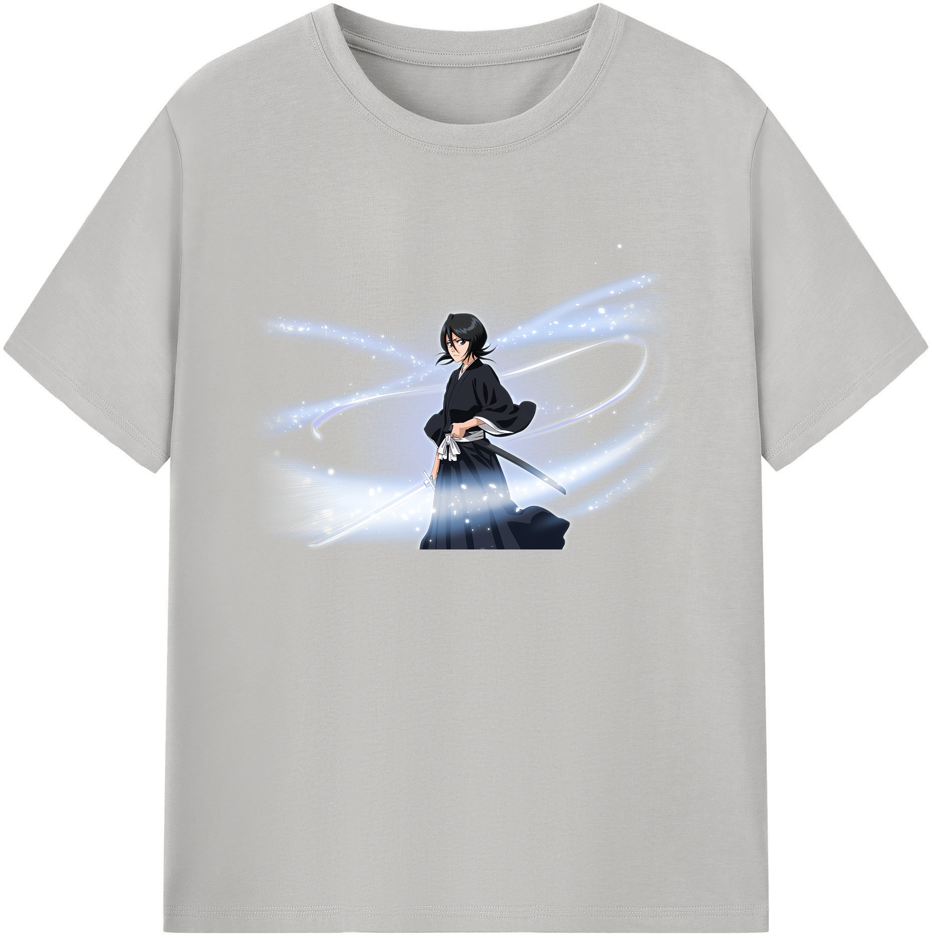 （画像用） ブリーチ 朽木ルキア BLEACH Kuchiki Rukia 綿100％ メンズ半袖Tシャツ｜肌触りやわらか＆通気性