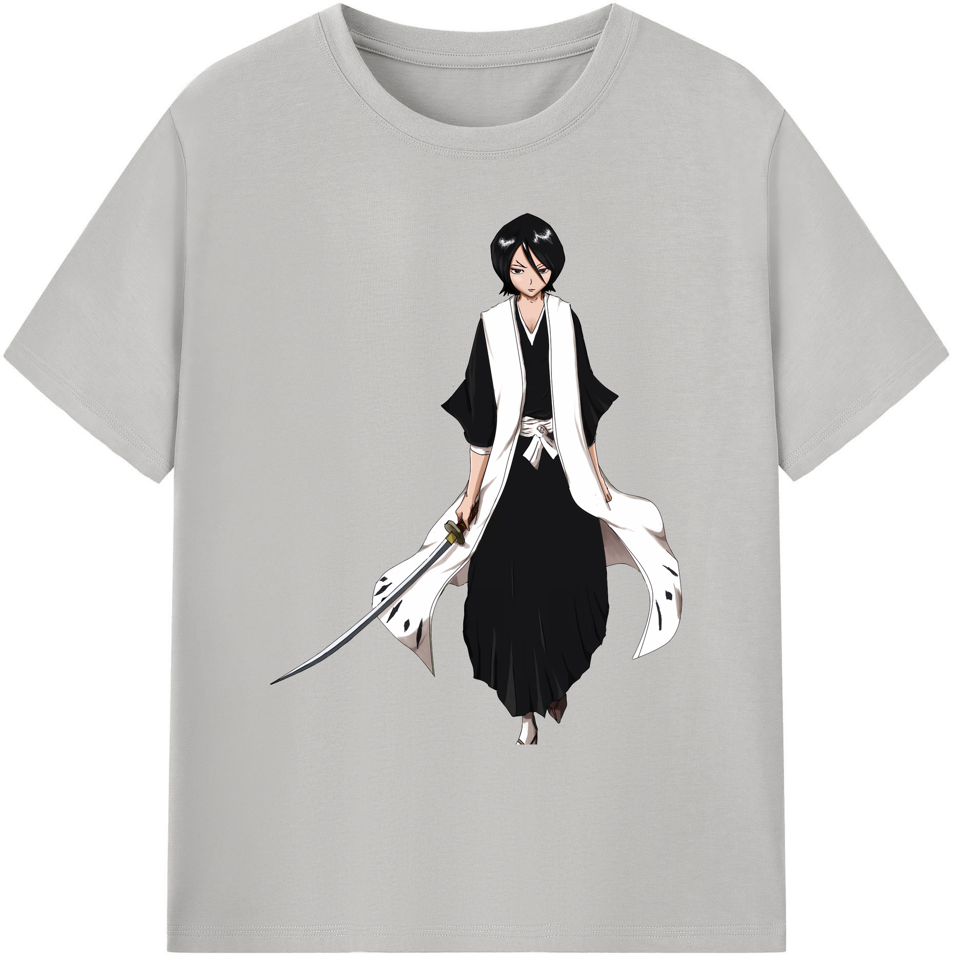 （画像用） ブリーチ 朽木ルキア BLEACH Kuchiki Rukia 綿100％ メンズ半袖Tシャツ｜肌触りやわらか＆通気性