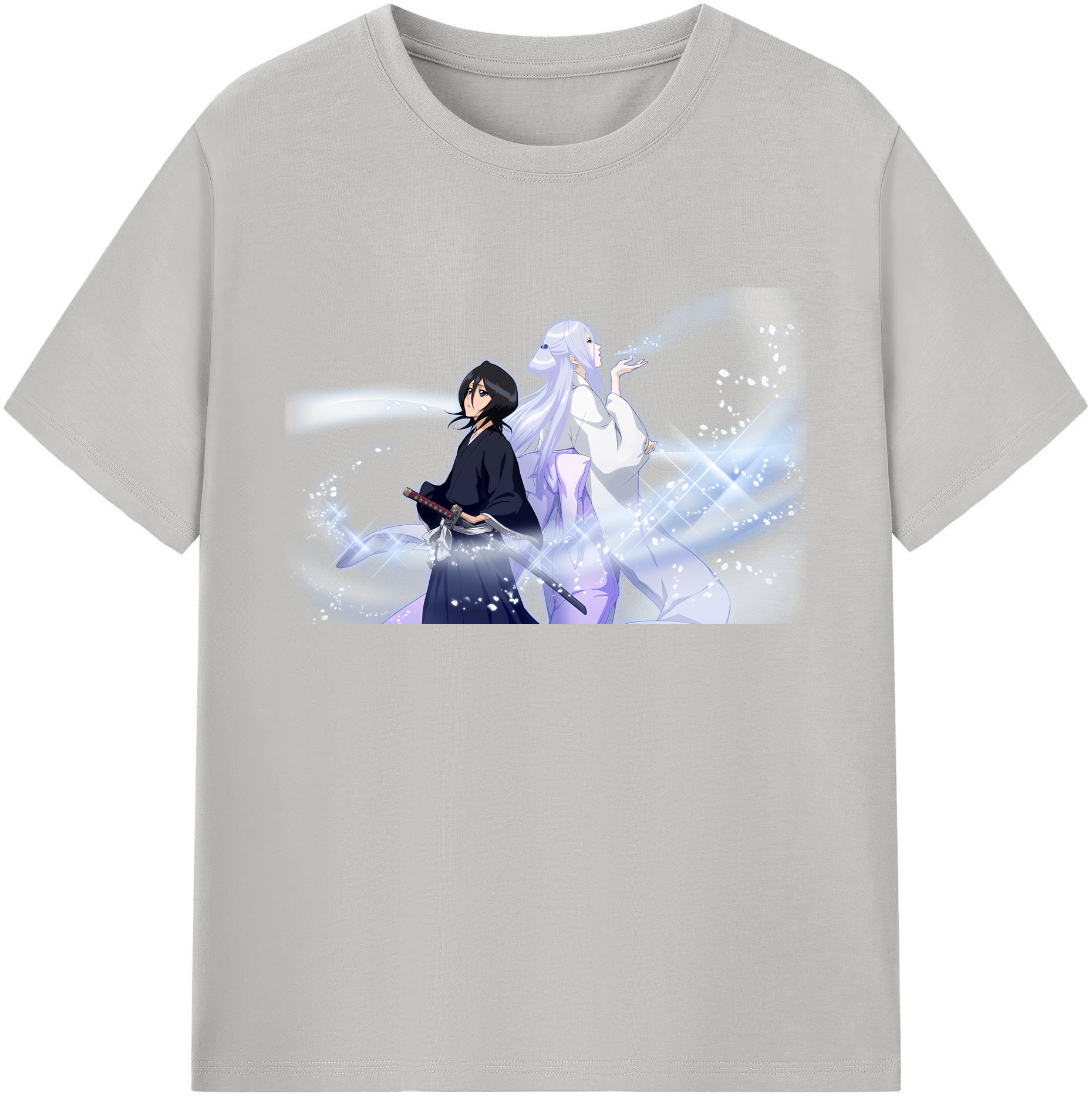 （画像用） ブリーチ 朽木ルキア BLEACH Kuchiki Rukia 綿100％ メンズ半袖Tシャツ｜肌触りやわらか＆通気性