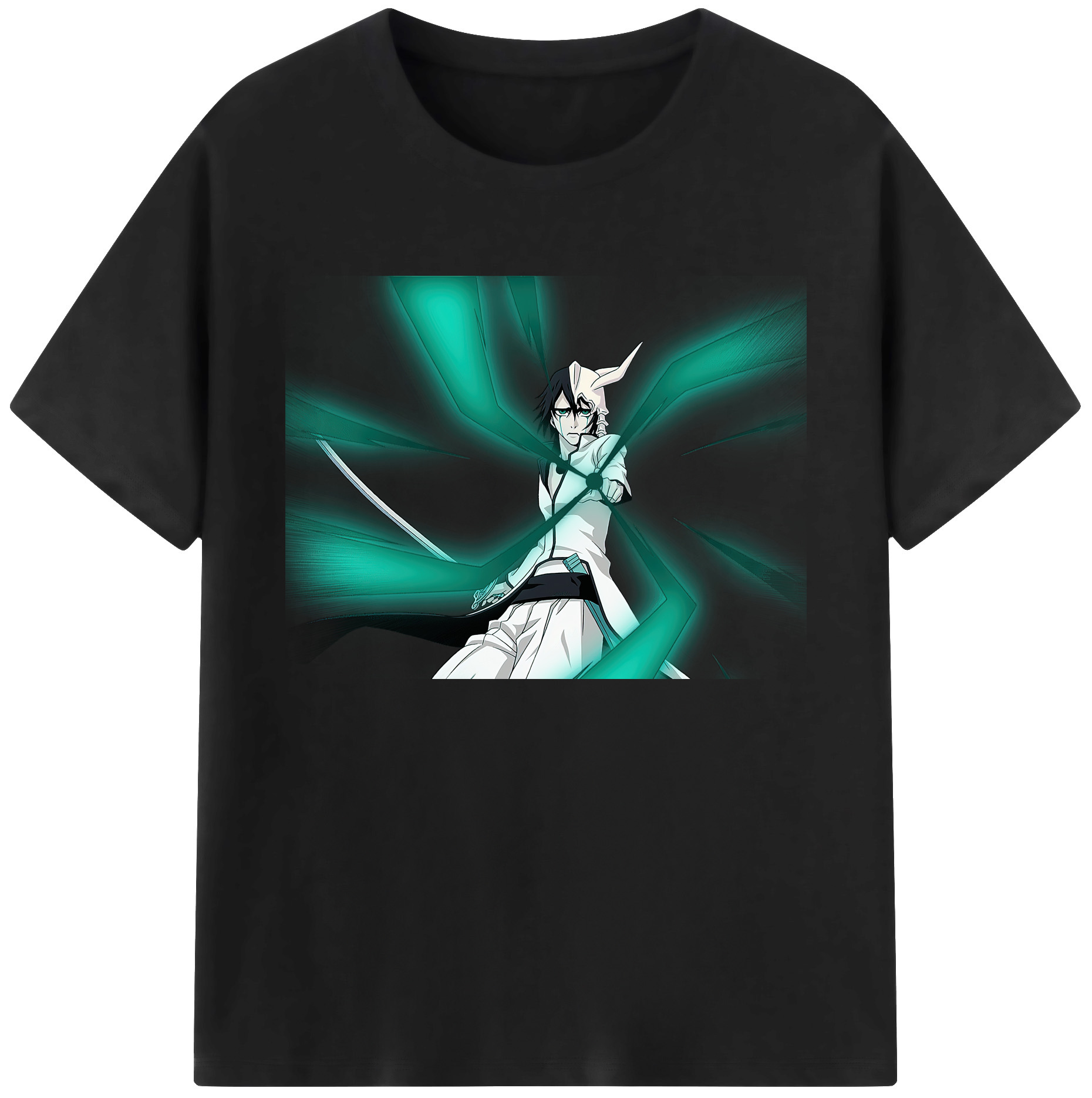 （画像用） ブリーチ ウルキオラ·シファー BLEACH Ulquiorra cifer 綿100％ メンズ半袖Tシャツ｜肌触りやわらか＆通気性