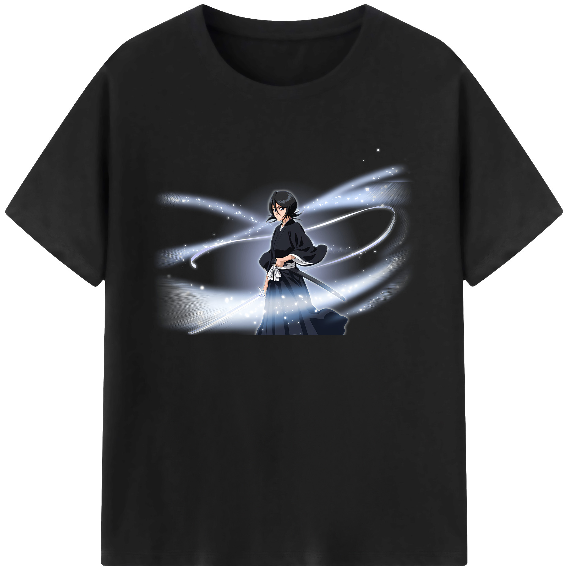 （画像用） ブリーチ 朽木ルキア BLEACH Kuchiki Rukia 綿100％ メンズ半袖Tシャツ｜肌触りやわらか＆通気性