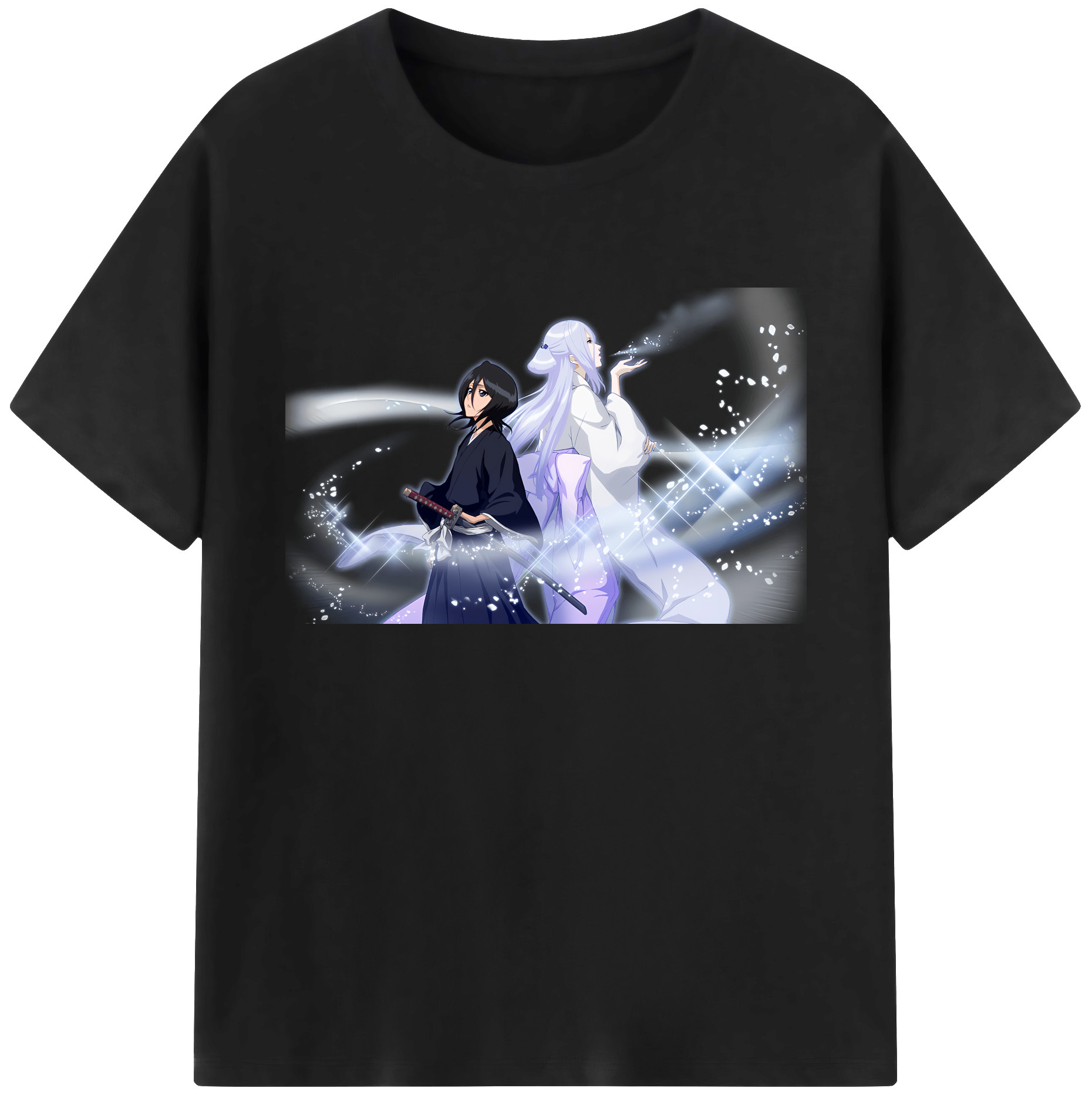 （画像用） ブリーチ 朽木ルキア BLEACH Kuchiki Rukia 綿100％ メンズ半袖Tシャツ｜肌触りやわらか＆通気性