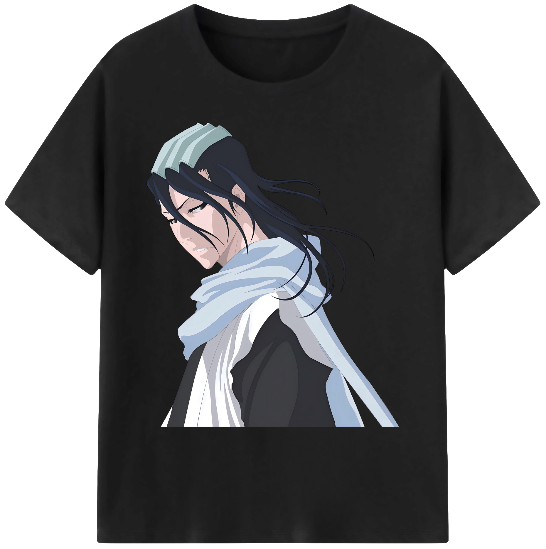 （画像用） ブリーチ くちき びゃくや BLEACH Kuchiki Byakuya 綿100％ メンズ半袖Tシャツ｜肌触りやわらか＆通気性