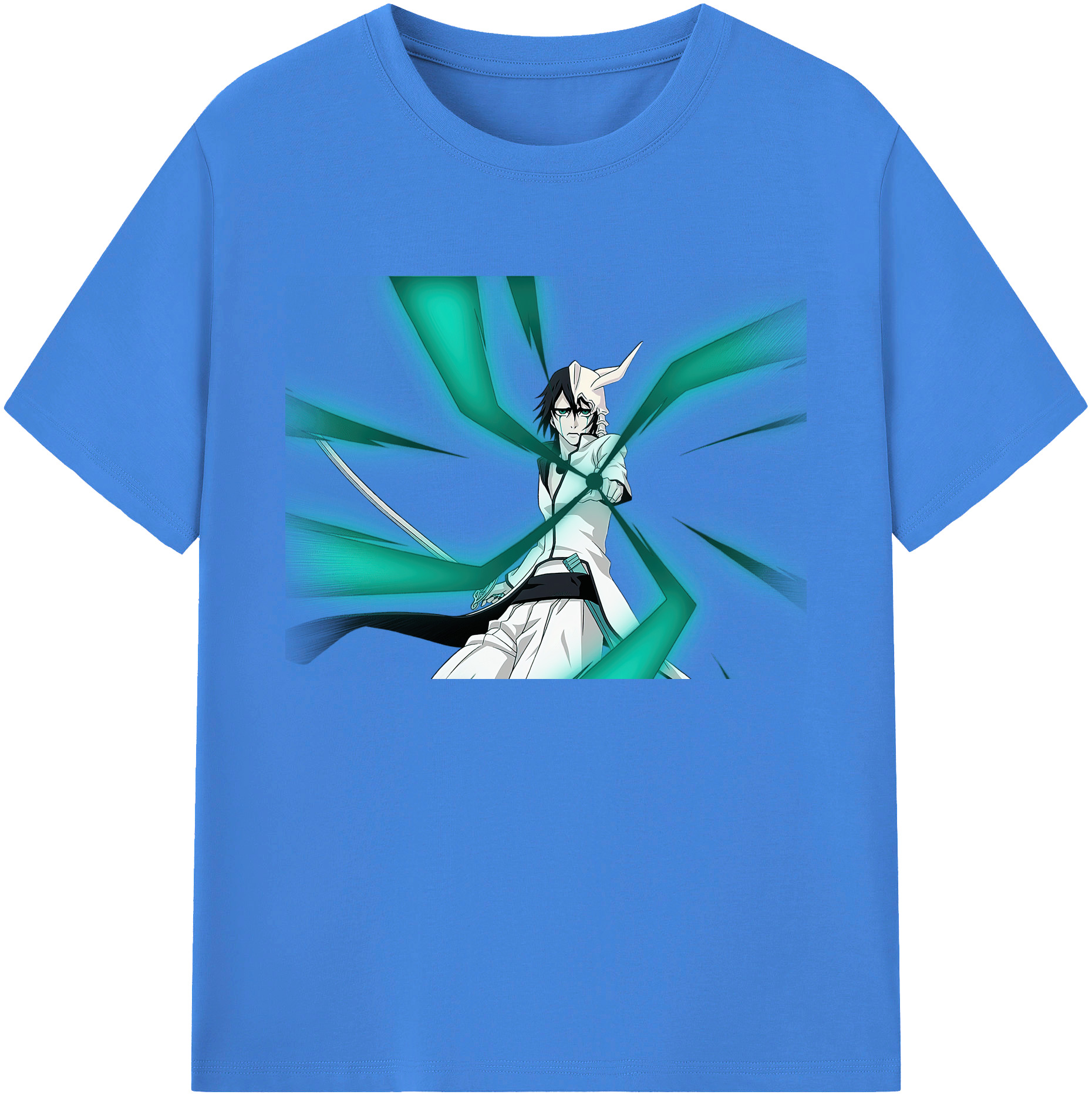（画像用） ブリーチ ウルキオラ·シファー BLEACH Ulquiorra cifer 綿100％ メンズ半袖Tシャツ｜肌触りやわらか＆通気性