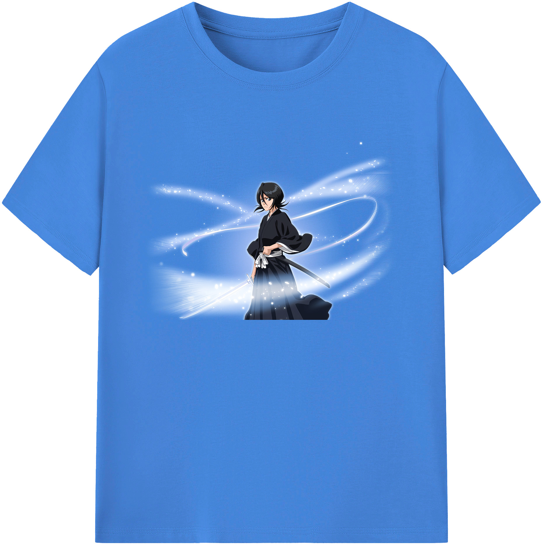 （画像用） ブリーチ 朽木ルキア BLEACH Kuchiki Rukia 綿100％ メンズ半袖Tシャツ｜肌触りやわらか＆通気性