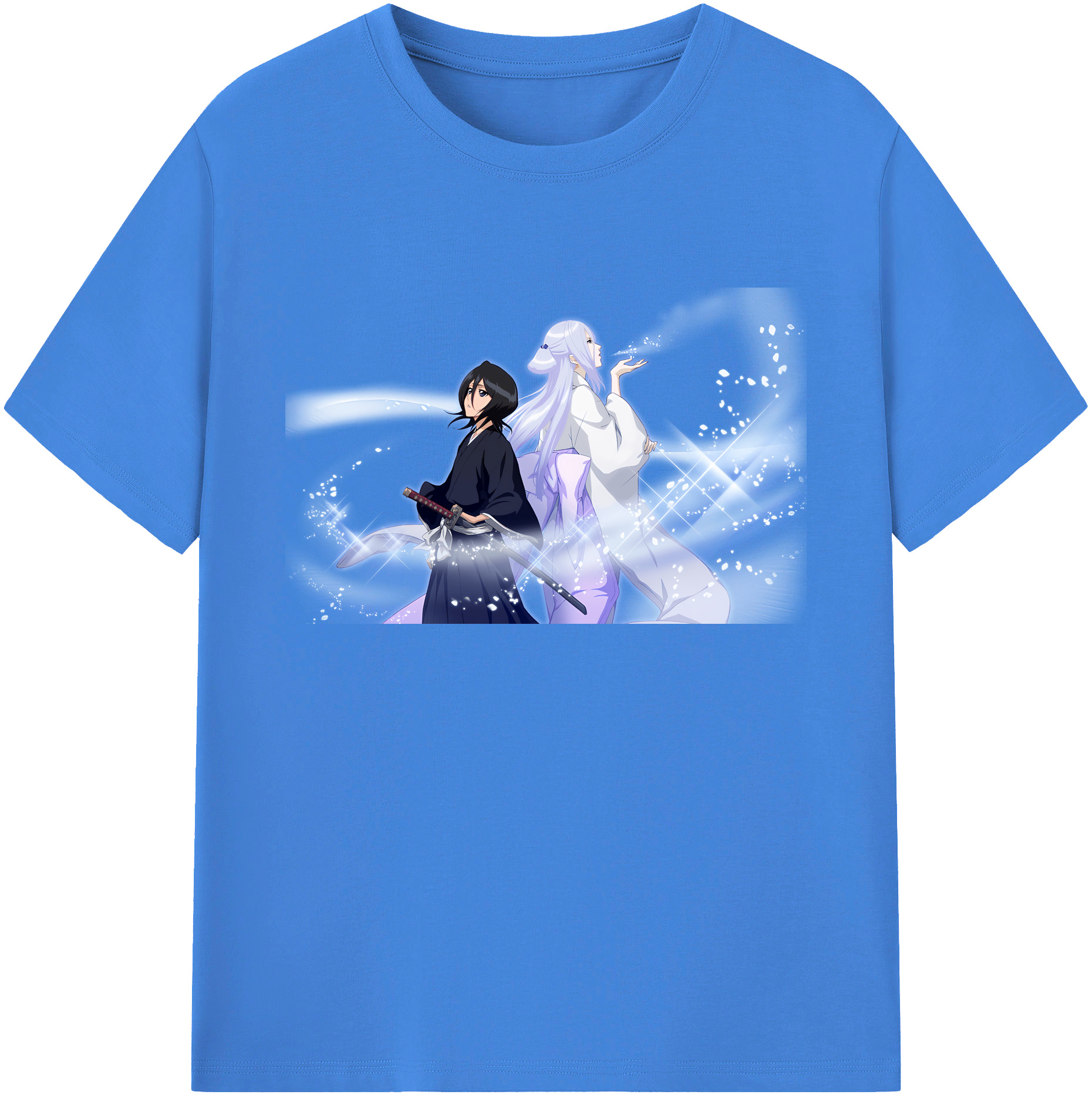 （画像用） ブリーチ 朽木ルキア BLEACH Kuchiki Rukia 綿100％ メンズ半袖Tシャツ｜肌触りやわらか＆通気性
