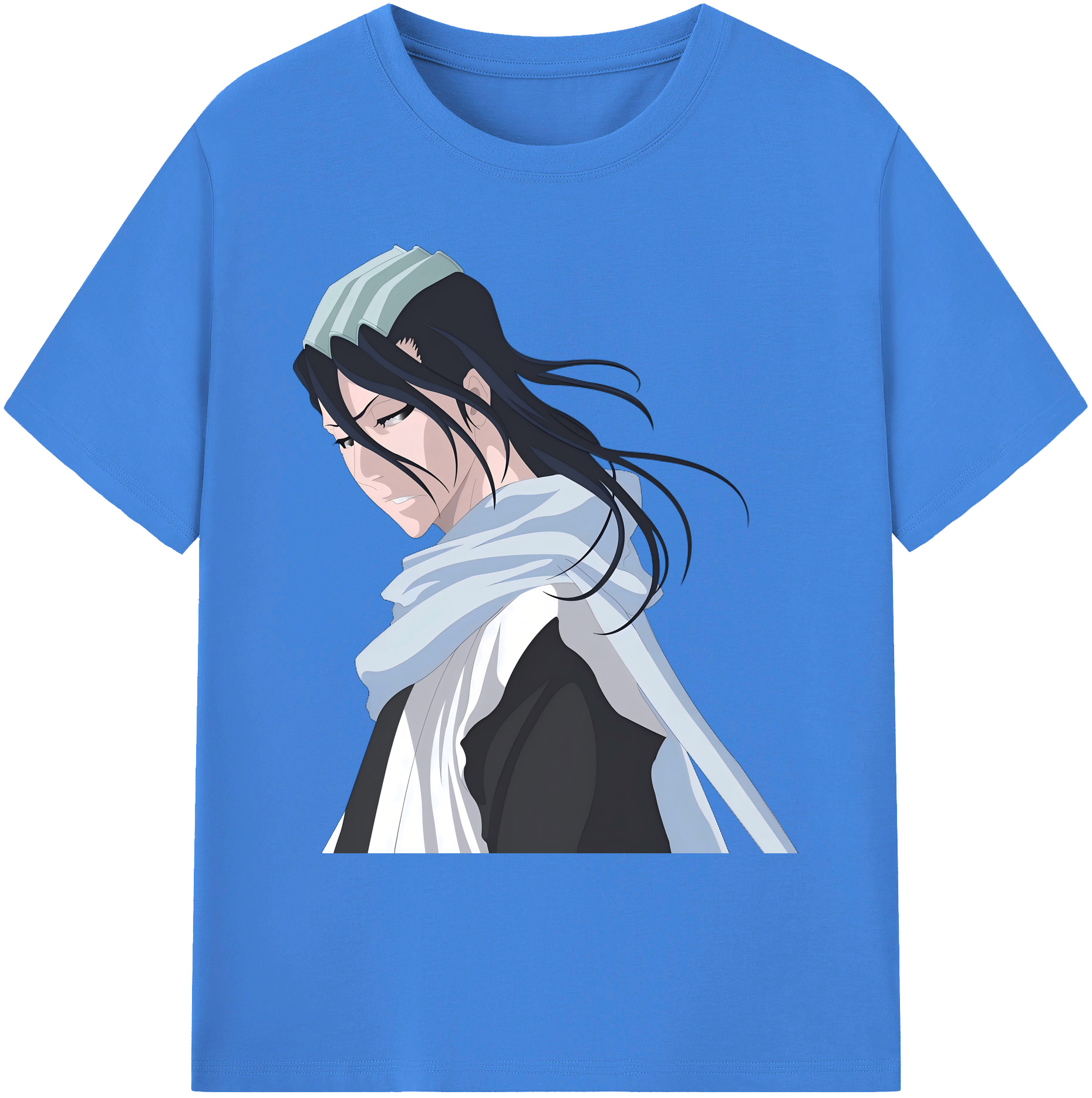 （画像用） ブリーチ くちき びゃくや BLEACH Kuchiki Byakuya 綿100％ メンズ半袖Tシャツ｜肌触りやわらか＆通気性