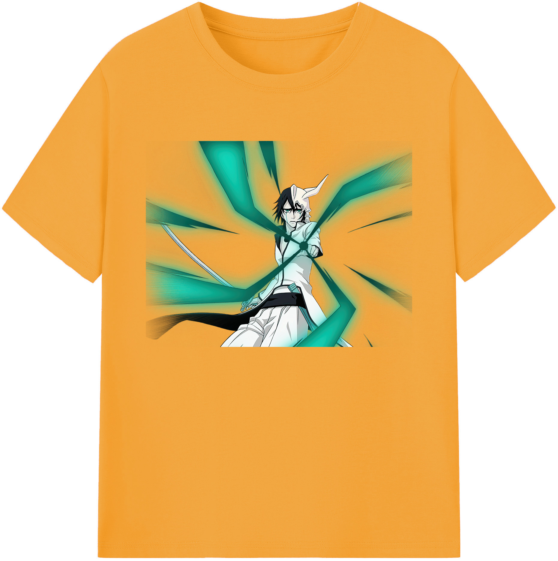 （画像用） ブリーチ ウルキオラ·シファー BLEACH Ulquiorra cifer 綿100％ メンズ半袖Tシャツ｜肌触りやわらか＆通気性