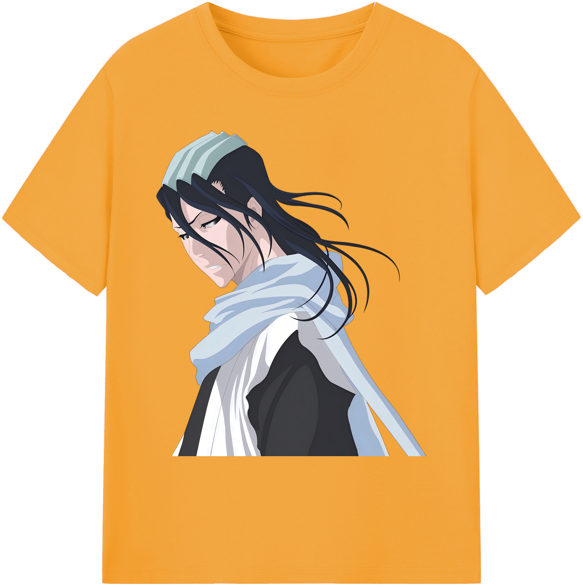 （画像用） ブリーチ くちき びゃくや BLEACH Kuchiki Byakuya 綿100％ メンズ半袖Tシャツ｜肌触りやわらか＆通気性