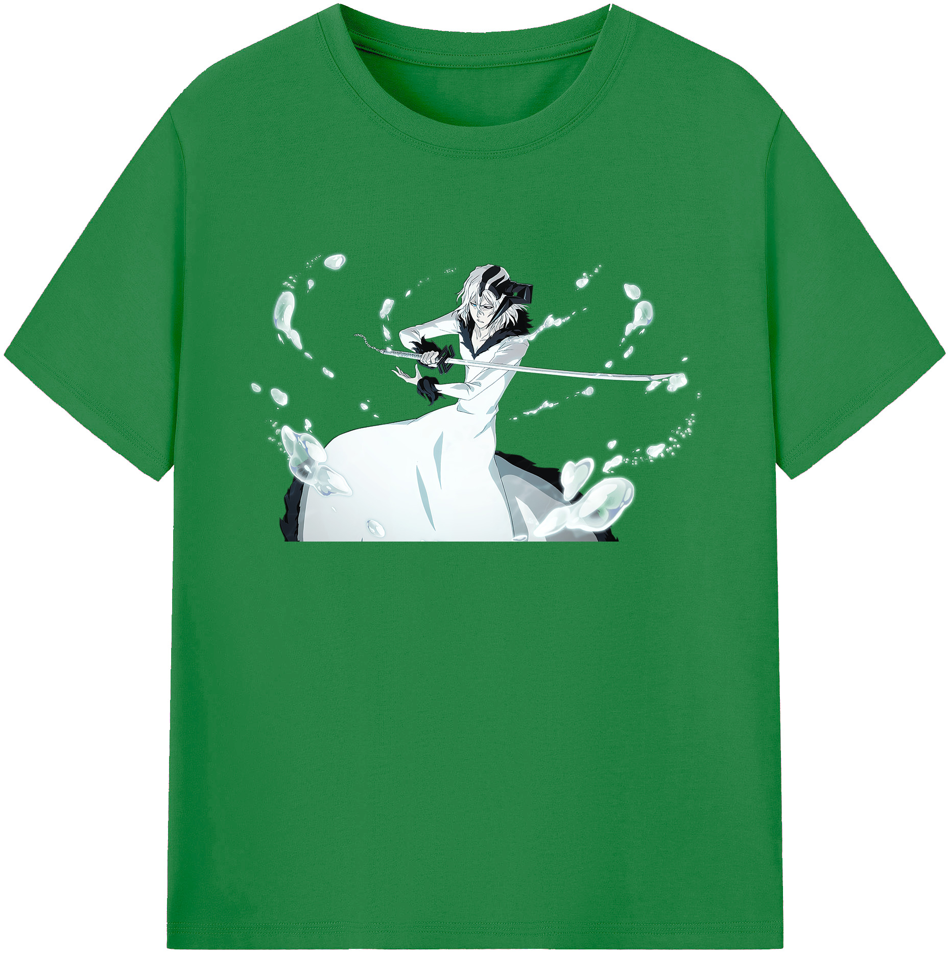 （画像用） ブリーチ 黒崎一護（くろさき いちご）BLEACH Kurosaki Ichigo 綿100％ メンズ半袖Tシャツ｜肌触りやわらか＆通気性
