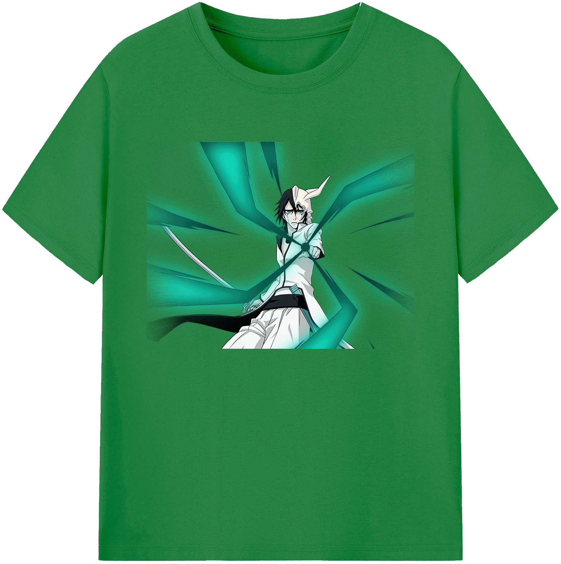 （画像用） ブリーチ ウルキオラ·シファー BLEACH Ulquiorra cifer 綿100％ メンズ半袖Tシャツ｜肌触りやわらか＆通気性