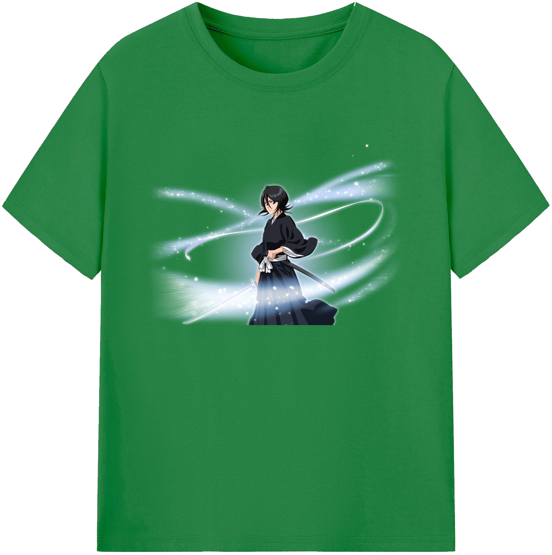 （画像用） ブリーチ 朽木ルキア BLEACH Kuchiki Rukia 綿100％ メンズ半袖Tシャツ｜肌触りやわらか＆通気性