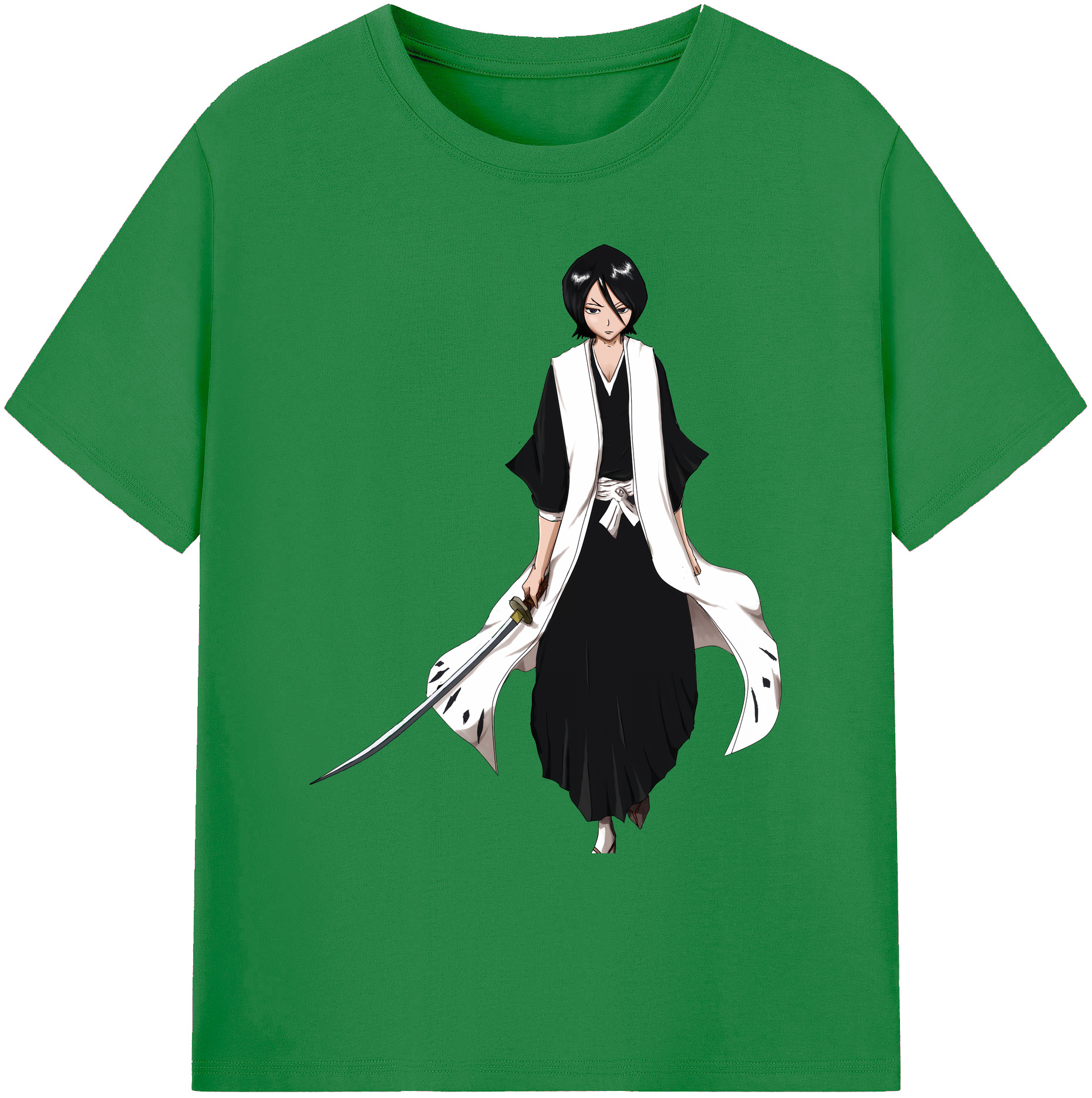（画像用） ブリーチ 朽木ルキア BLEACH Kuchiki Rukia 綿100％ メンズ半袖Tシャツ｜肌触りやわらか＆通気性