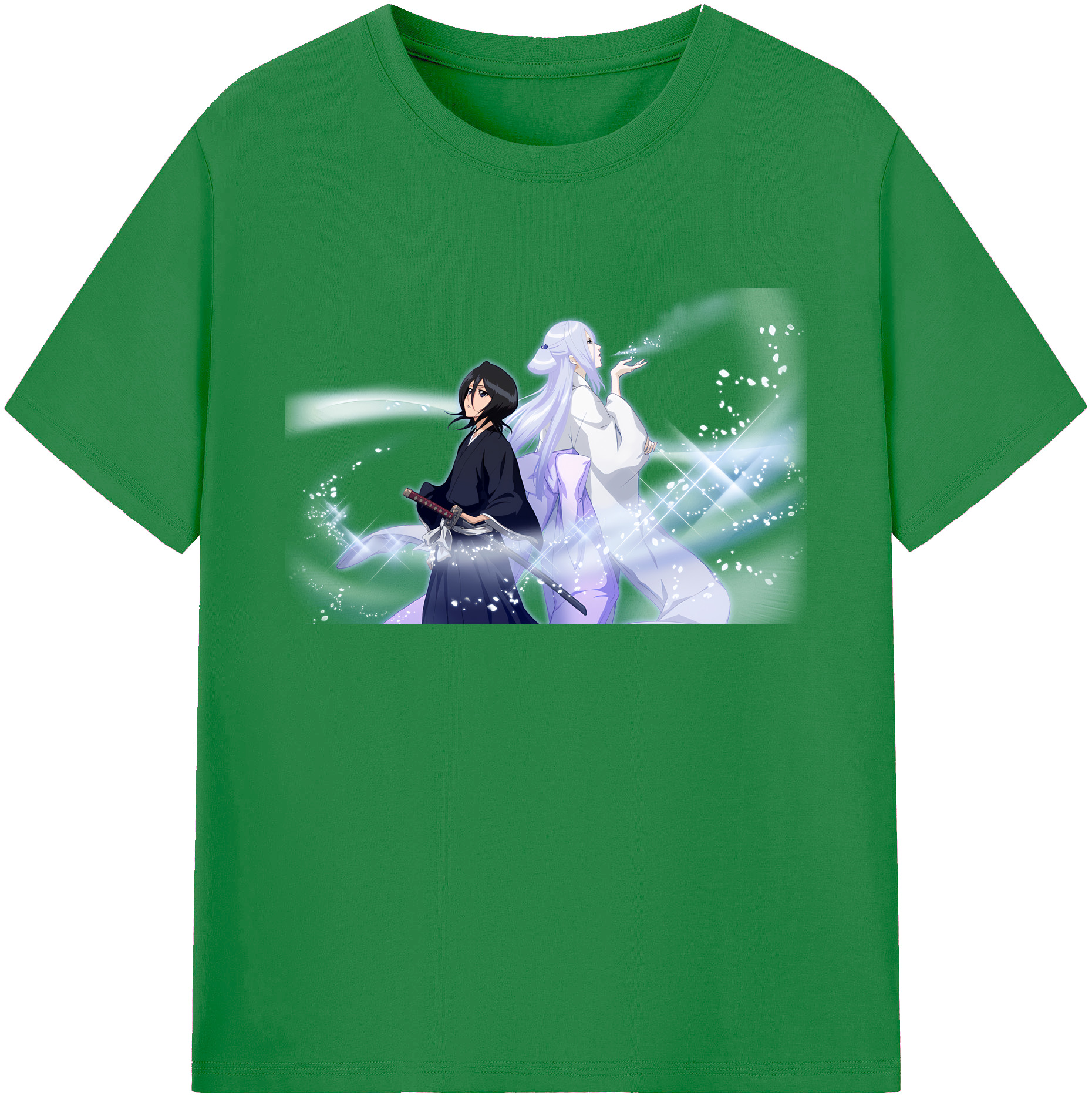 （画像用） ブリーチ 朽木ルキア BLEACH Kuchiki Rukia 綿100％ メンズ半袖Tシャツ｜肌触りやわらか＆通気性