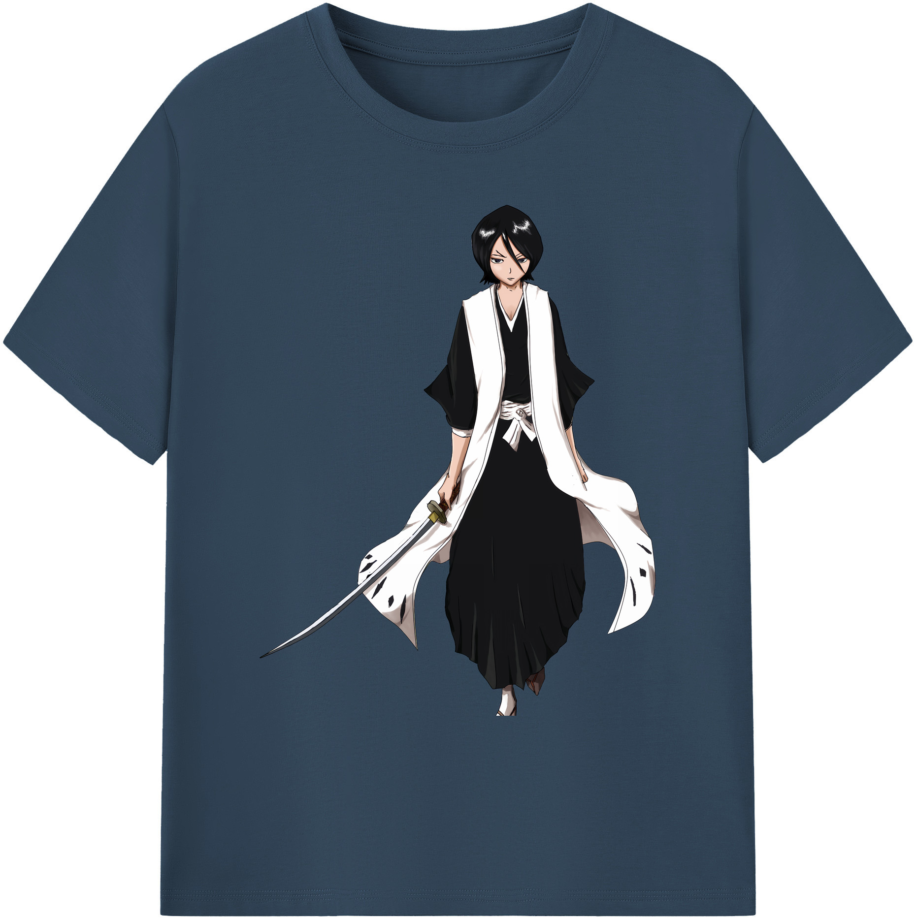 （画像用） ブリーチ 朽木ルキア BLEACH Kuchiki Rukia 綿100％ メンズ半袖Tシャツ｜肌触りやわらか＆通気性