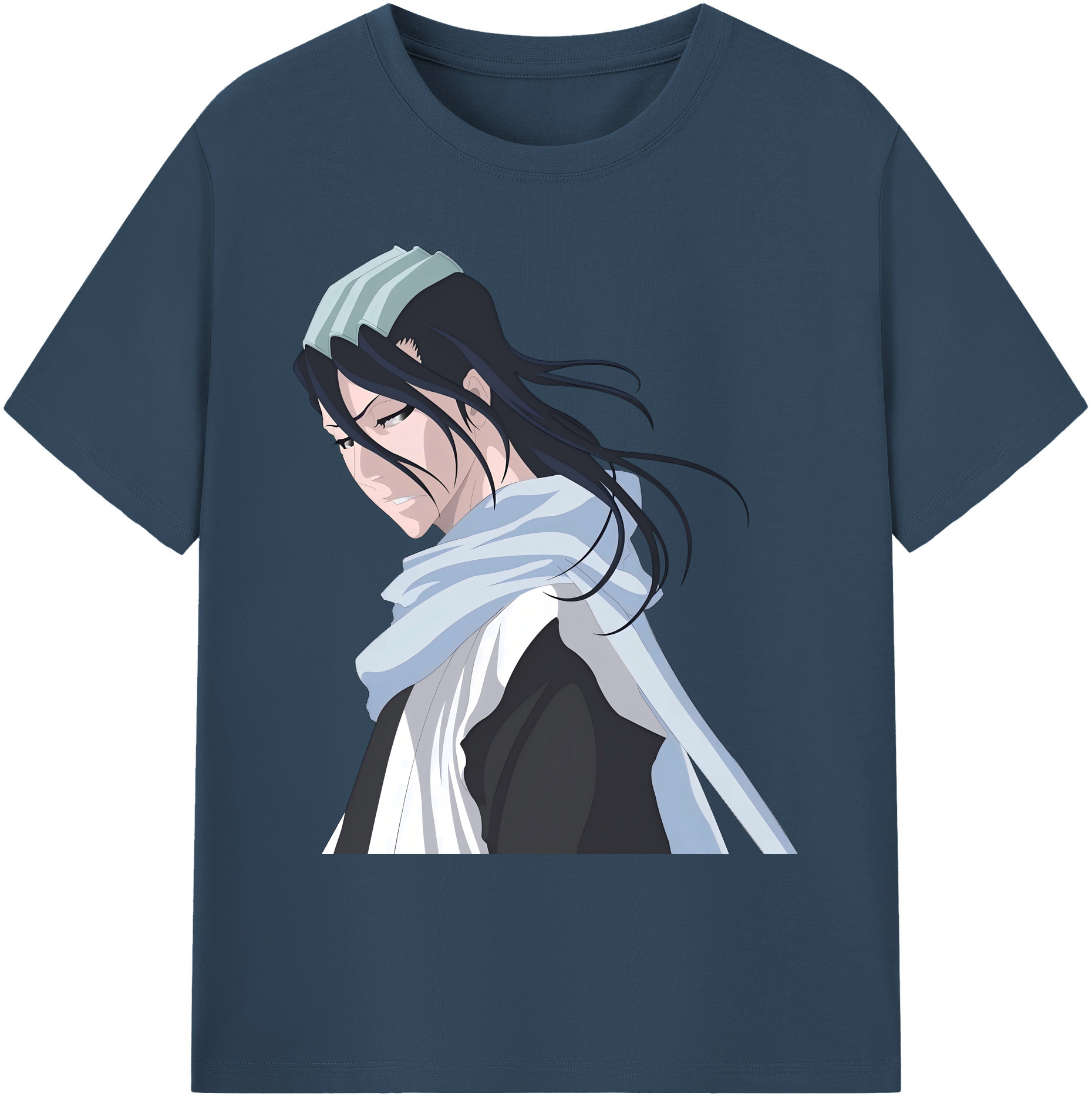 （画像用） ブリーチ くちき びゃくや BLEACH Kuchiki Byakuya 綿100％ メンズ半袖Tシャツ｜肌触りやわらか＆通気性